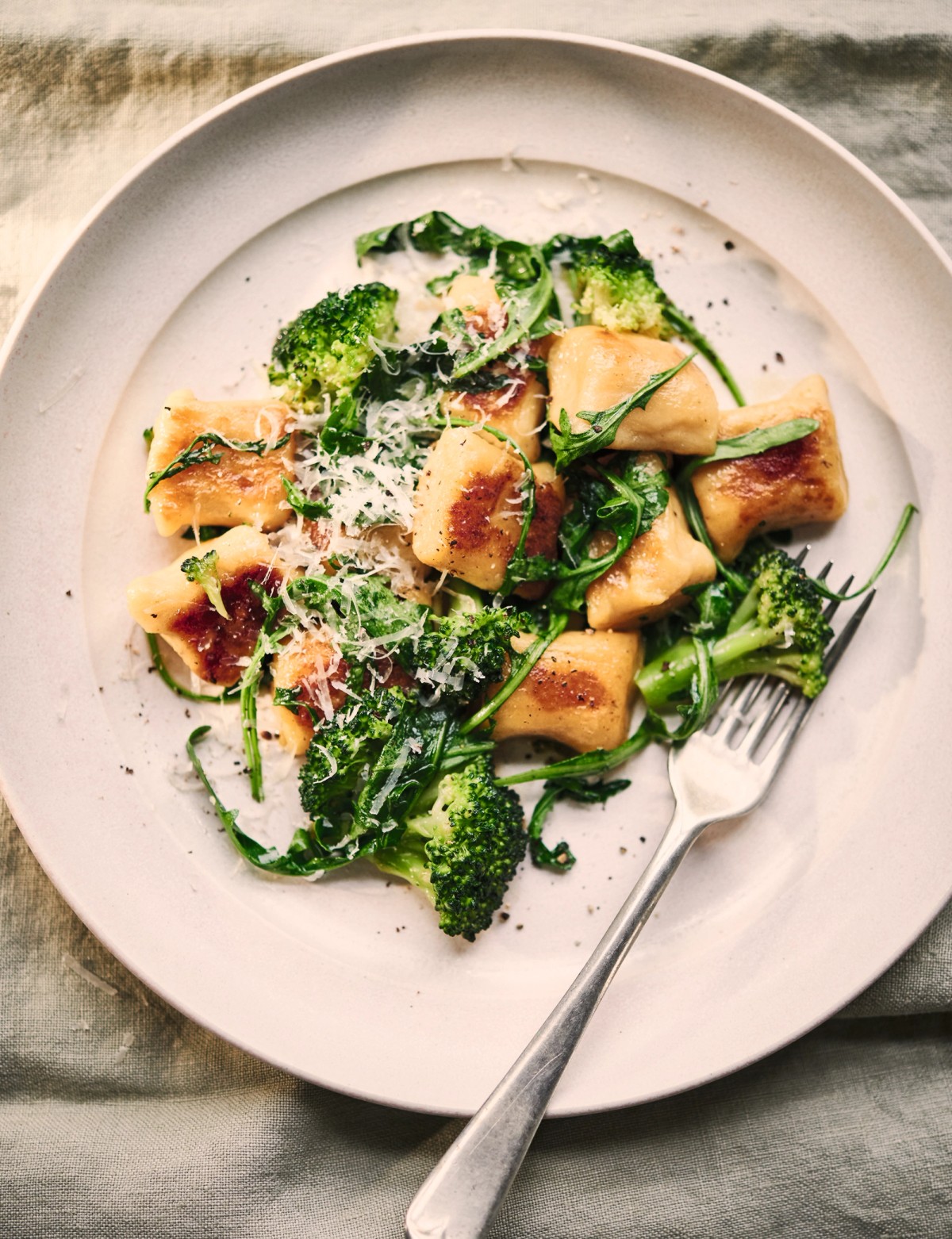 Sauteed Potato Gnocchi with Broccoli, Rocket and Parmesan Marcus