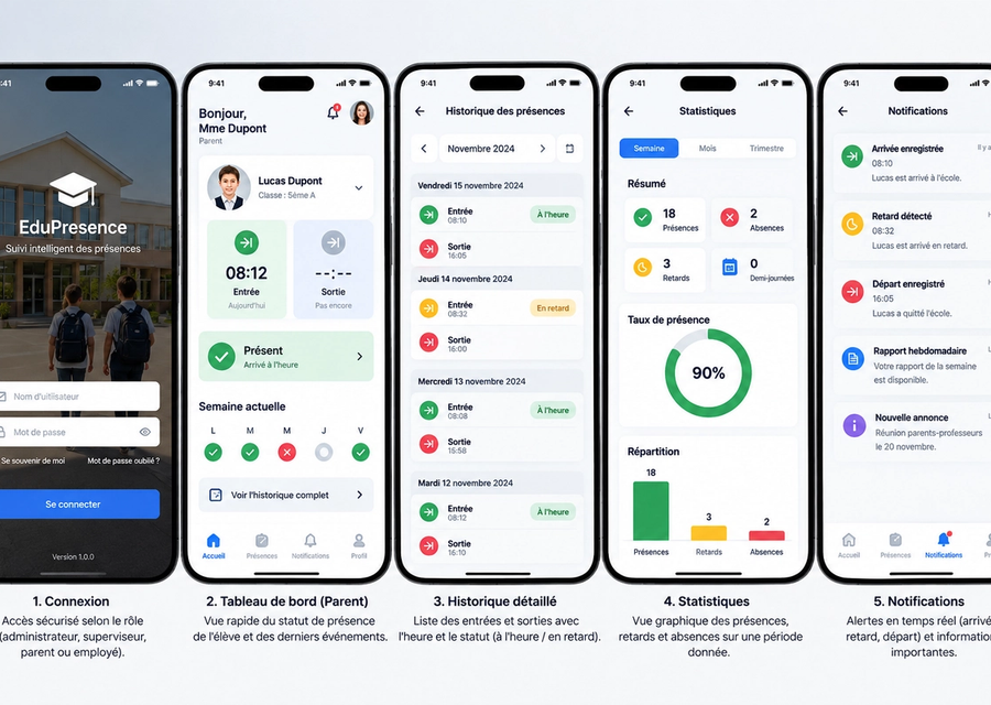 Système intelligent de gestion des présences par reconnaissance faciale