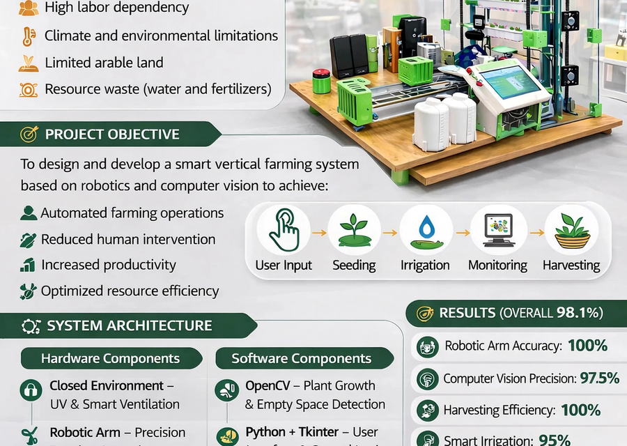 Agriculture verticale automatisée par robotique et vision par ordinateur