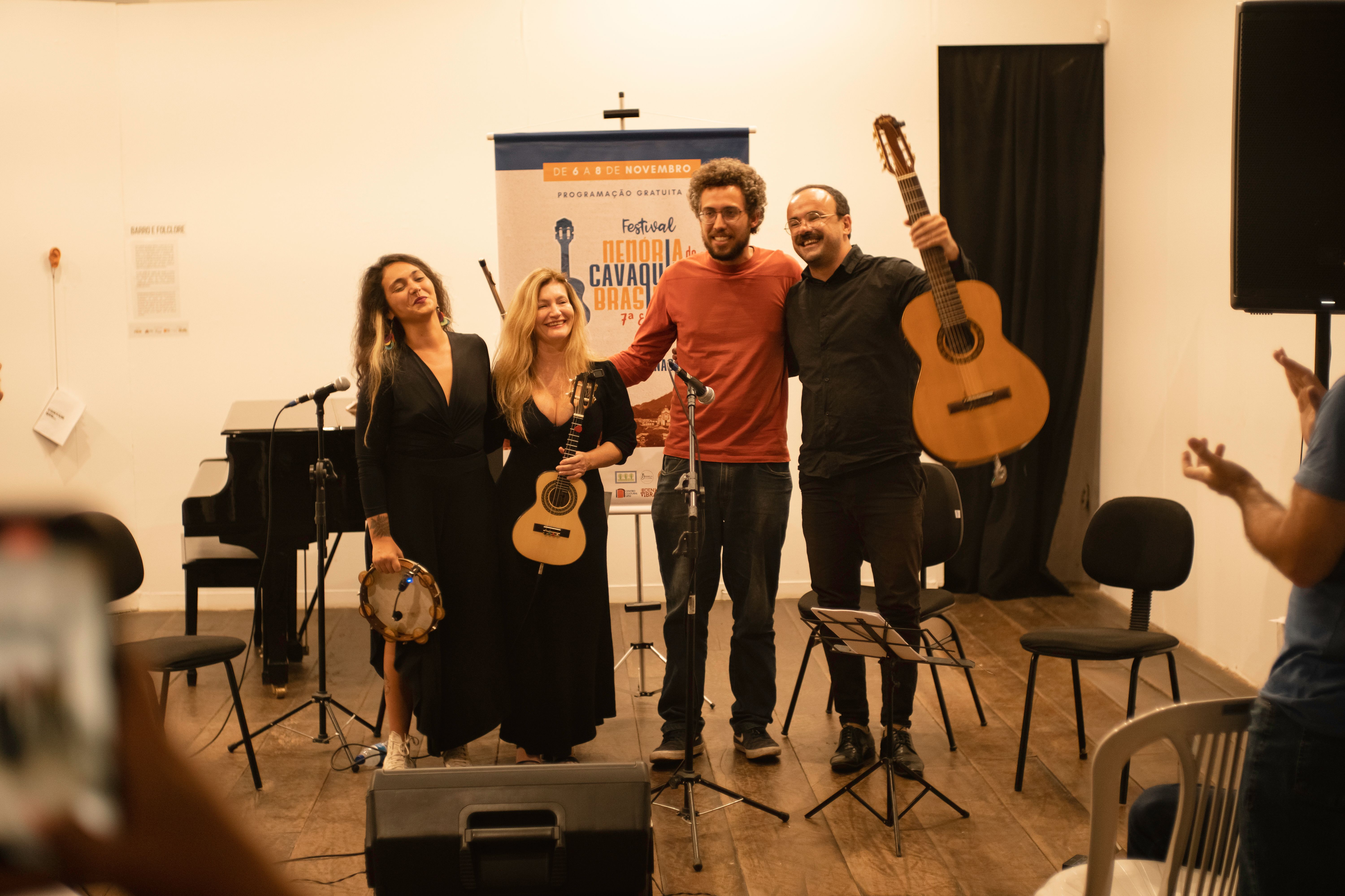 Show - Mara Piaz - Carol Almeida, Mara Piaz, Bill Davison e Márcio Luiz.
