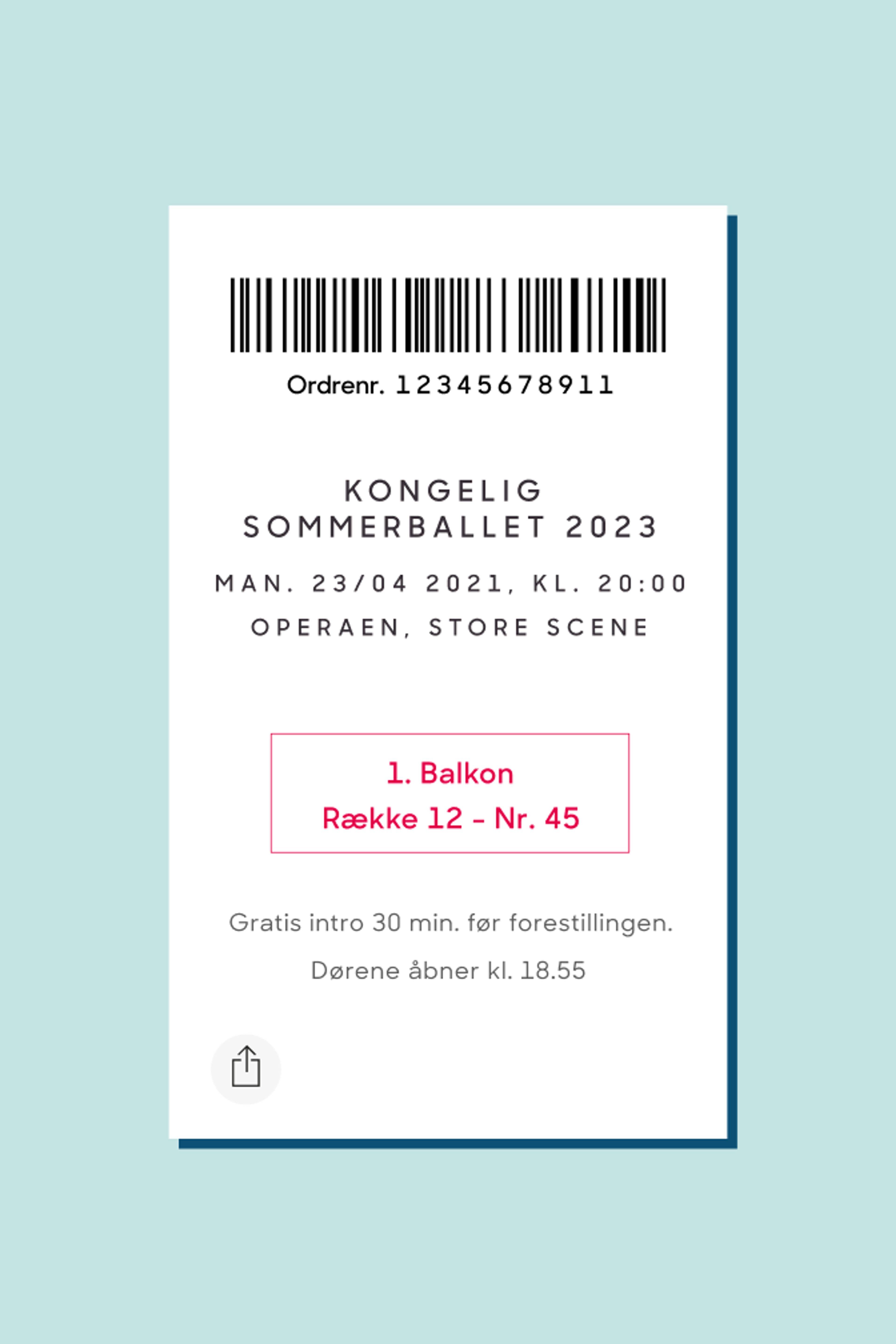 a ticket preview