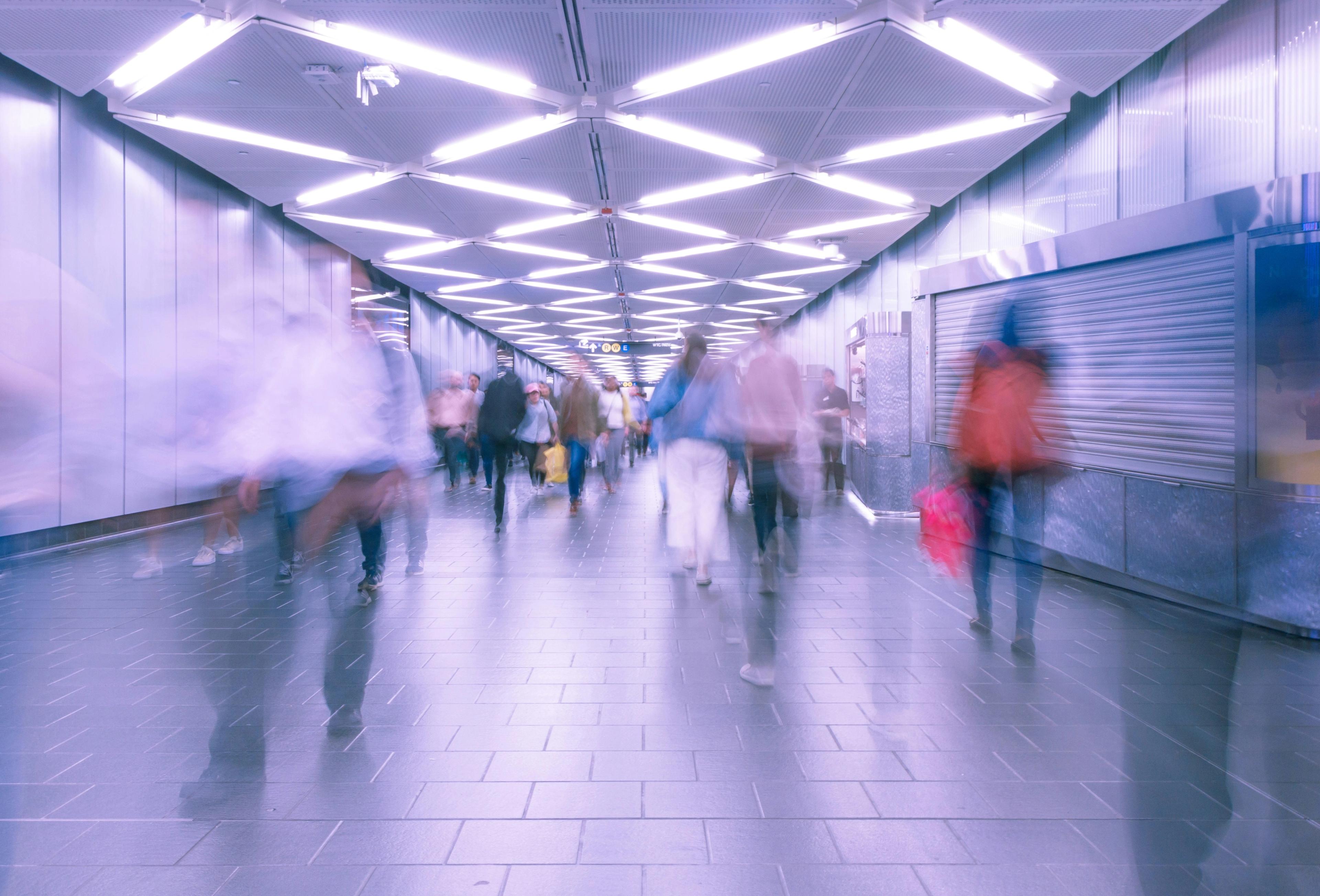 busy walkway