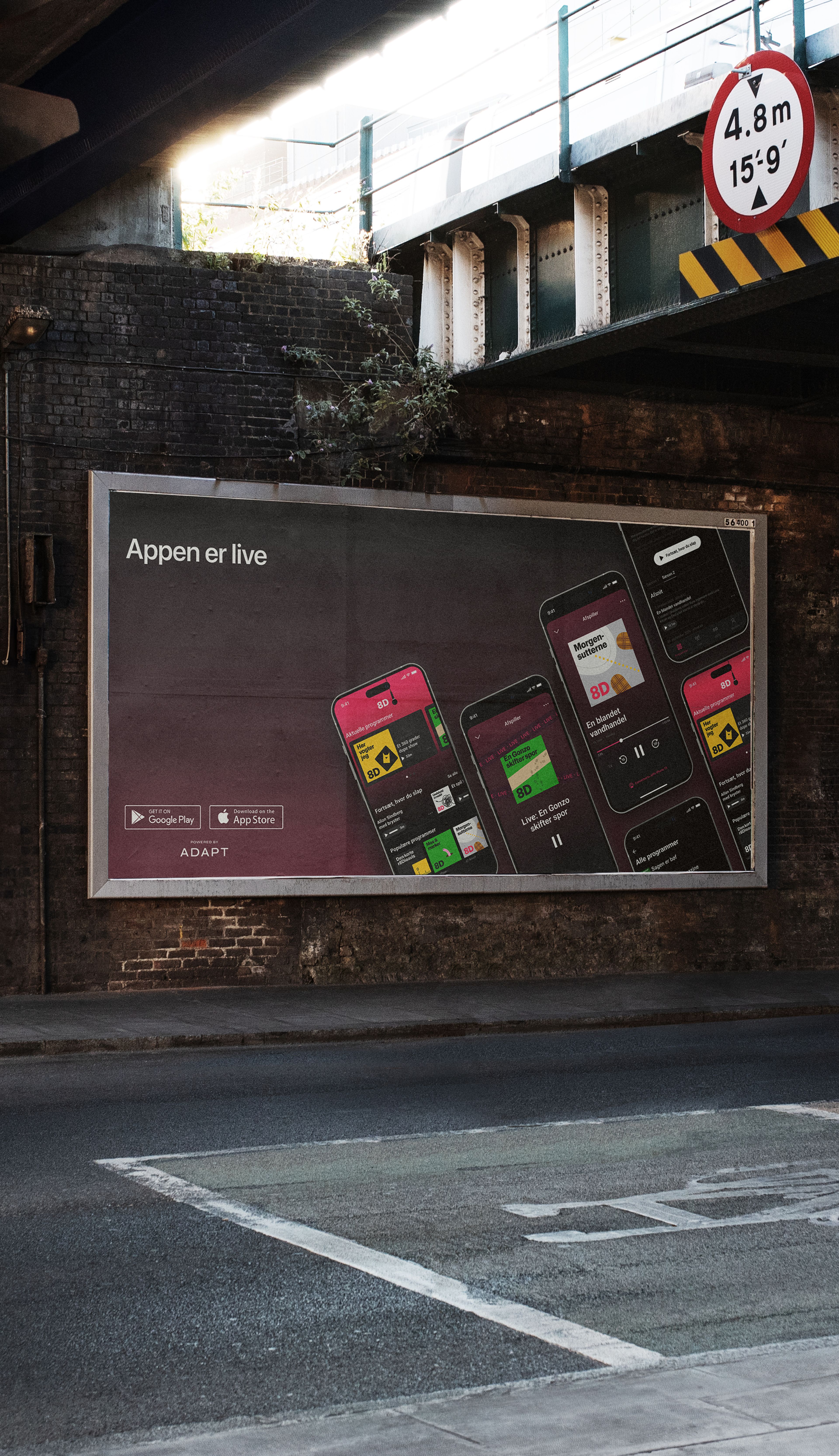 The app is live poster