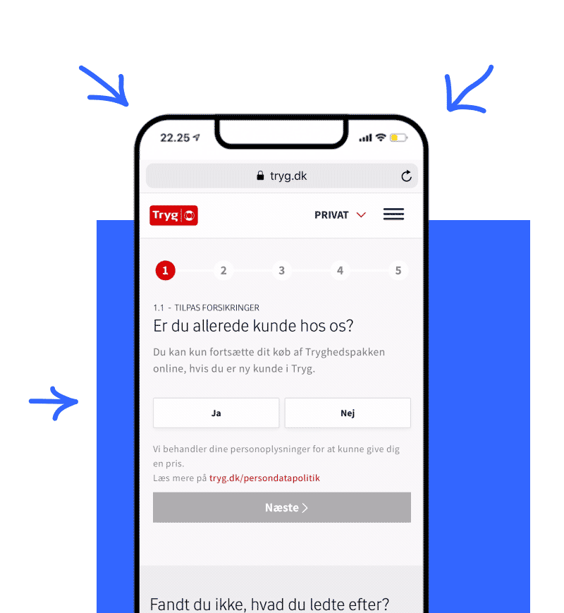 A simple check-out flow based on conversational UI