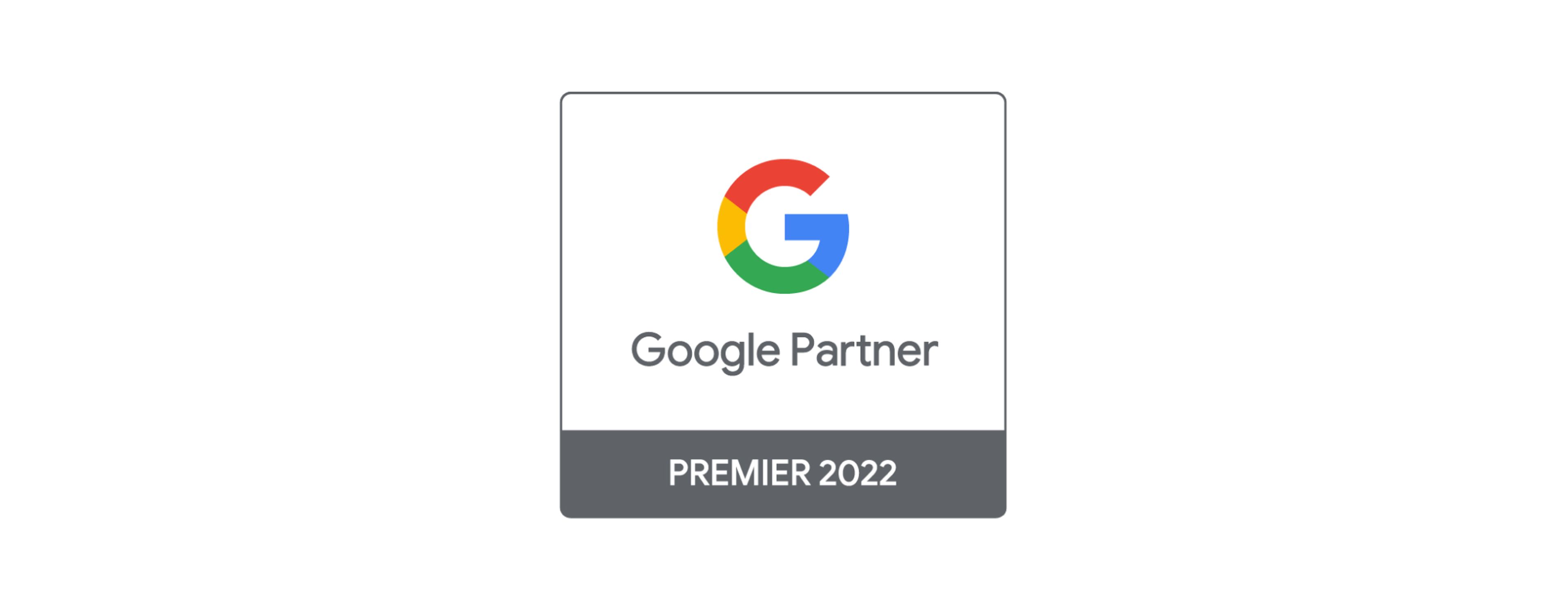 We’ve got the Google Premier Partner 2022 badge!