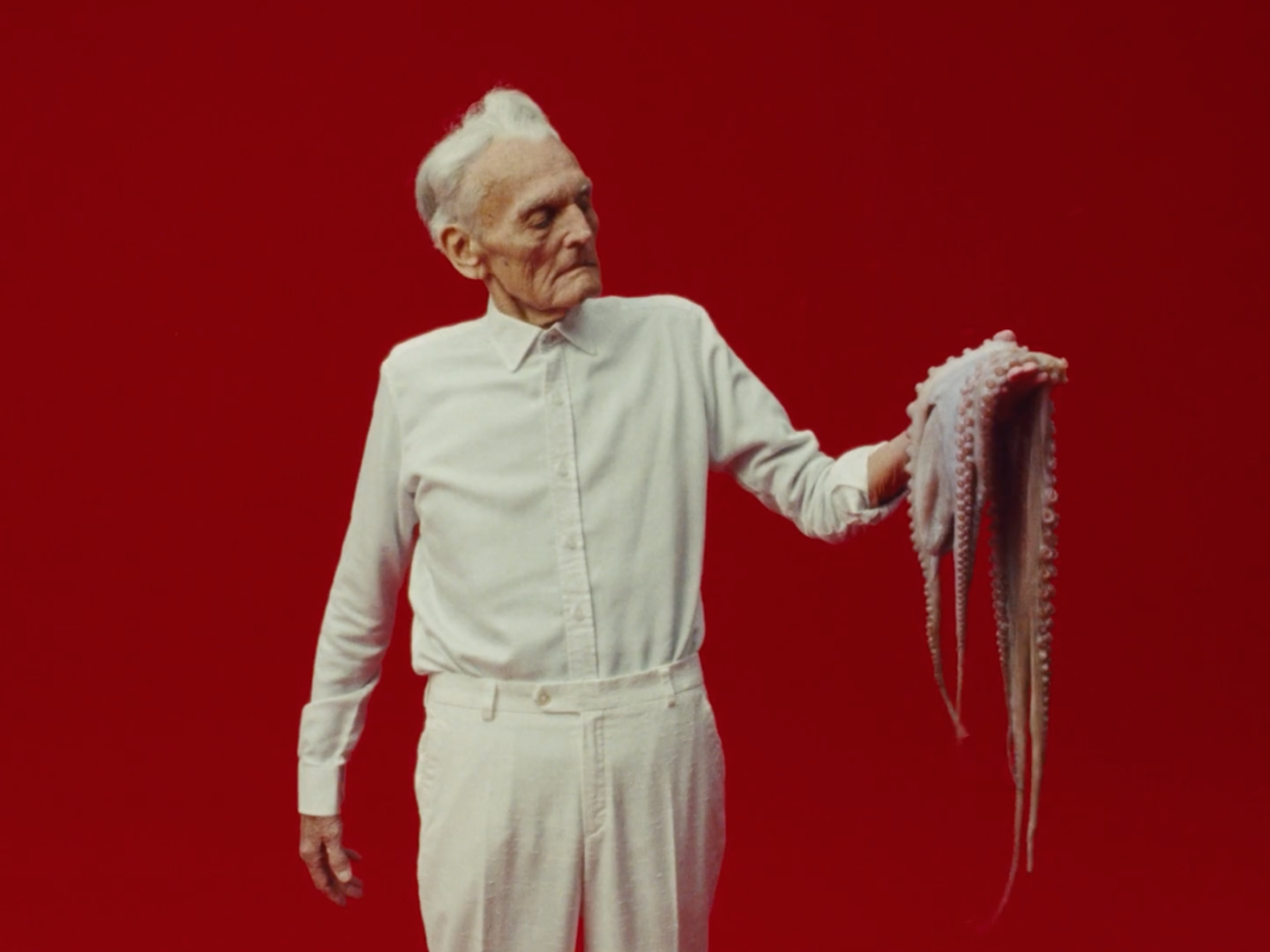man and his octopus