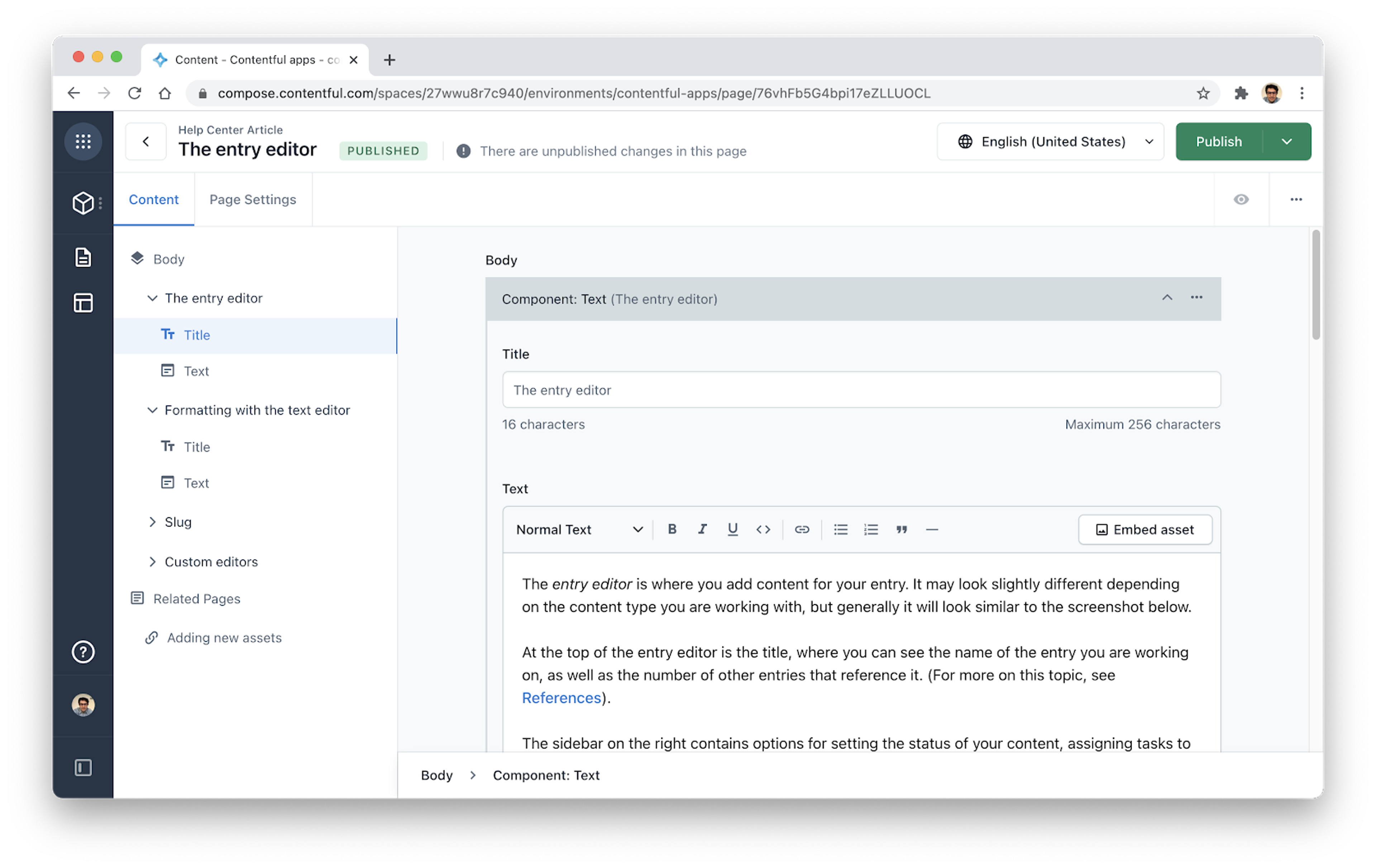 contentful interface 2