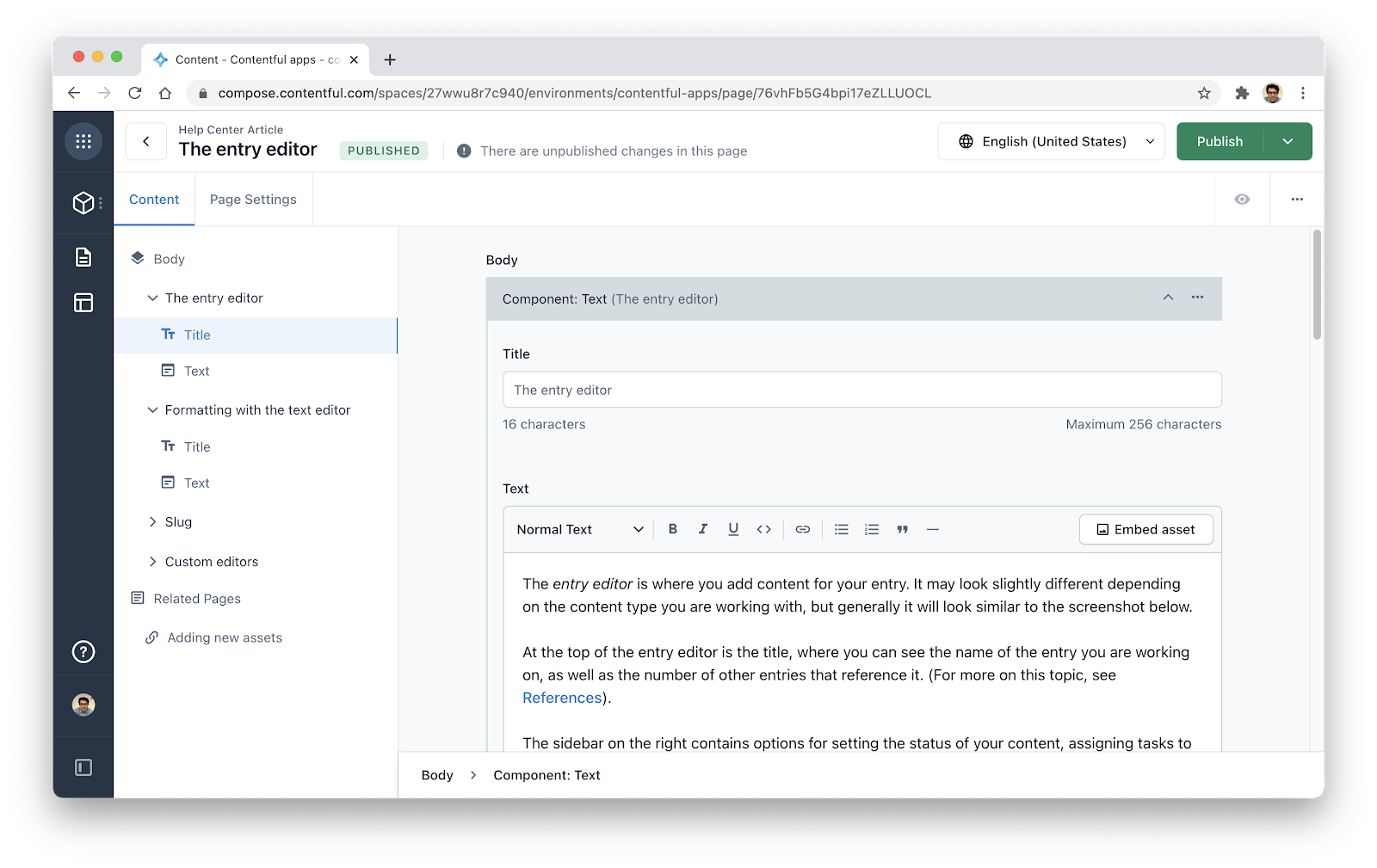 contentful interface 2