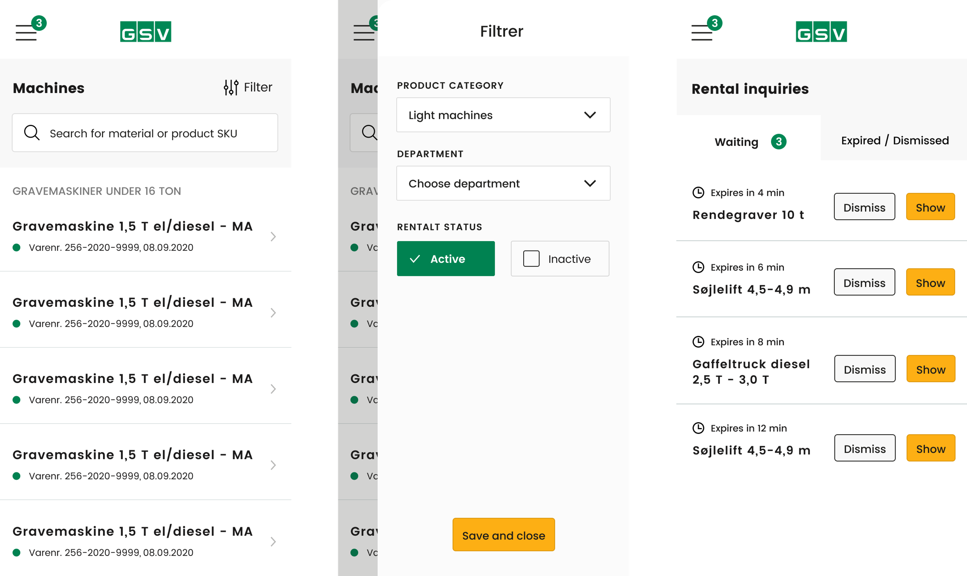 rental inquiries
