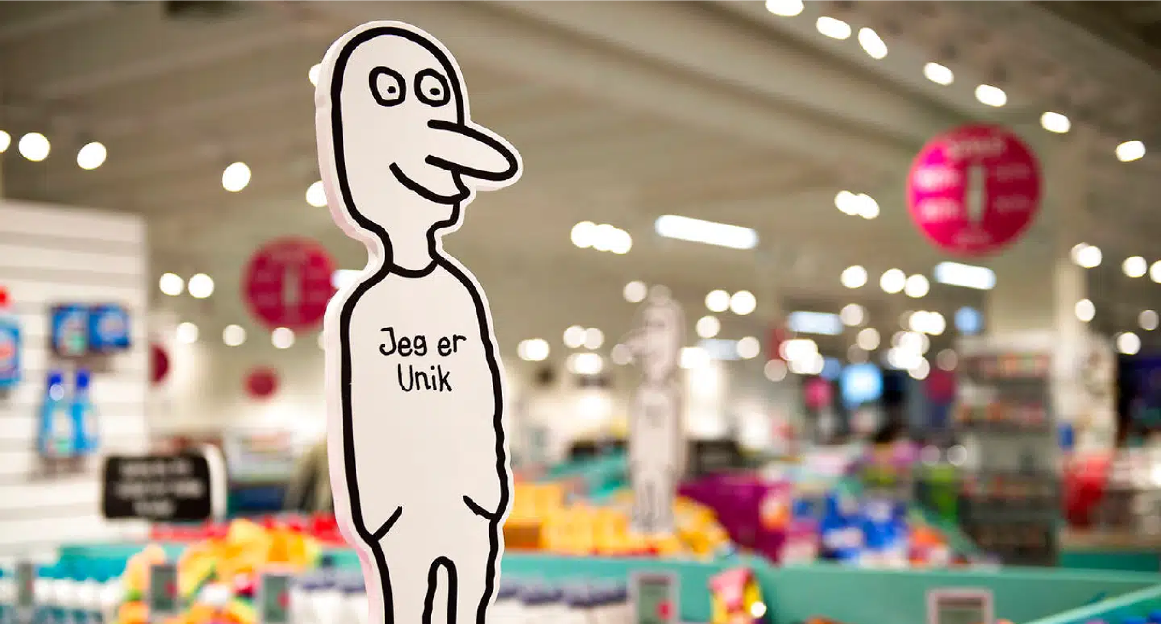 Unikmanden at Normal store
