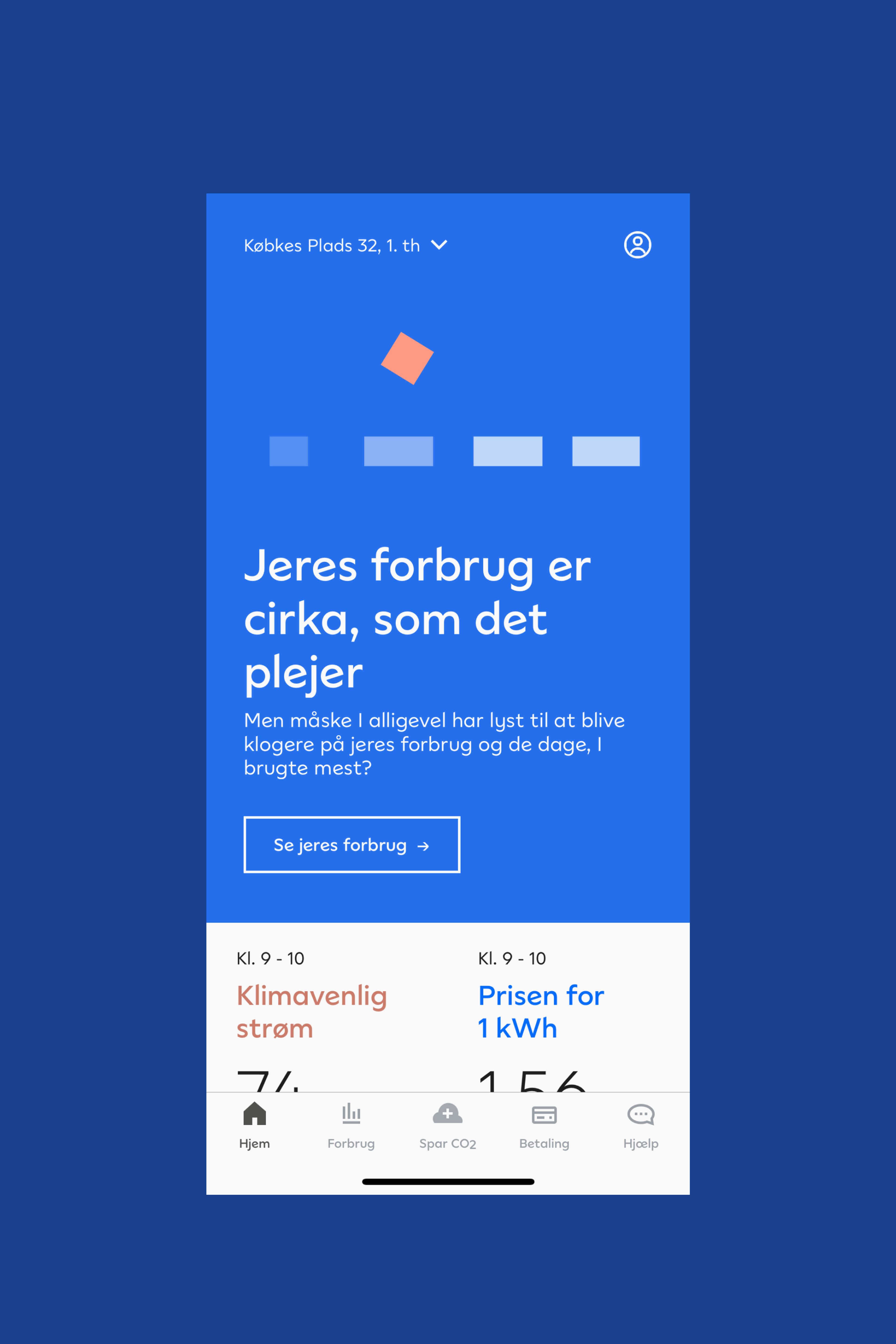 andel app frontpage