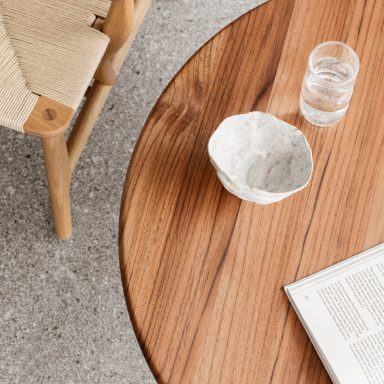 Coffee table setup