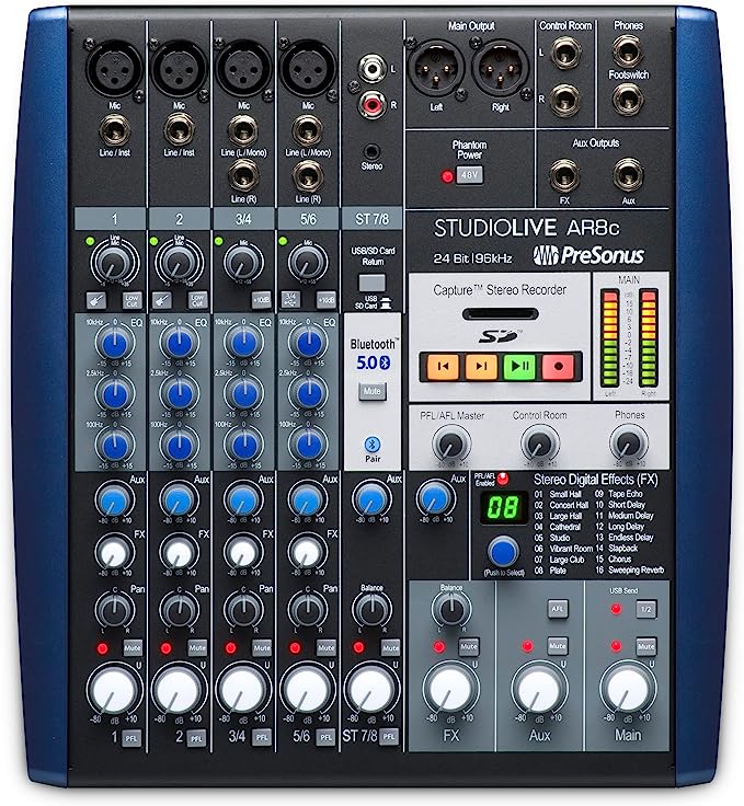 PreSonus StudioLive AR8c 8-Channel USB-C