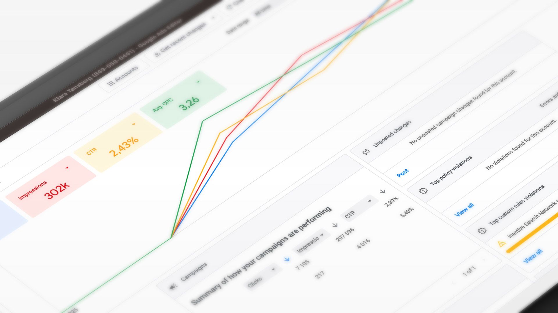 Google Ads-kampanje og resultater for Klara Tønsberg