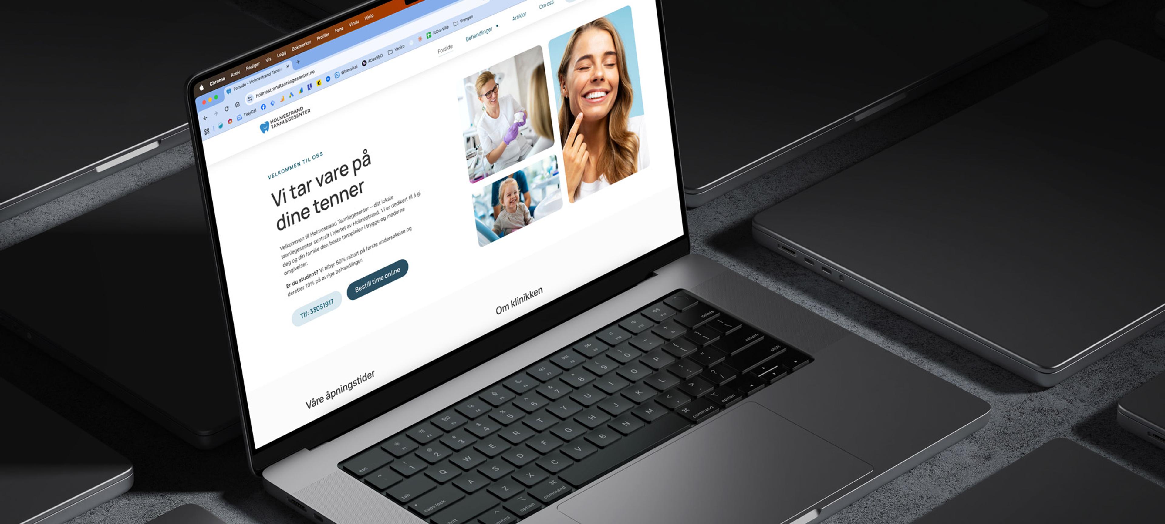 Ny WordPress-hjemmeside for Holmestrand Tannlegesenter