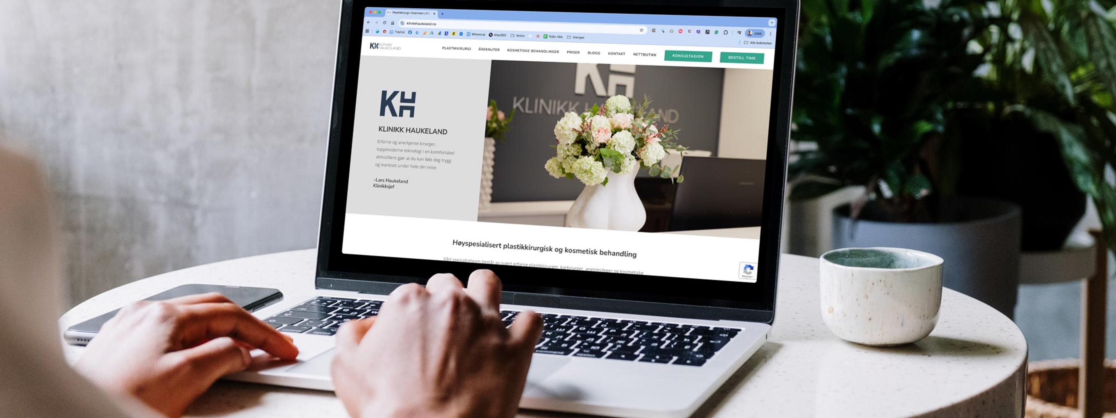 Ny WordPress-nettside for Klinikk Haukeland med moderne design