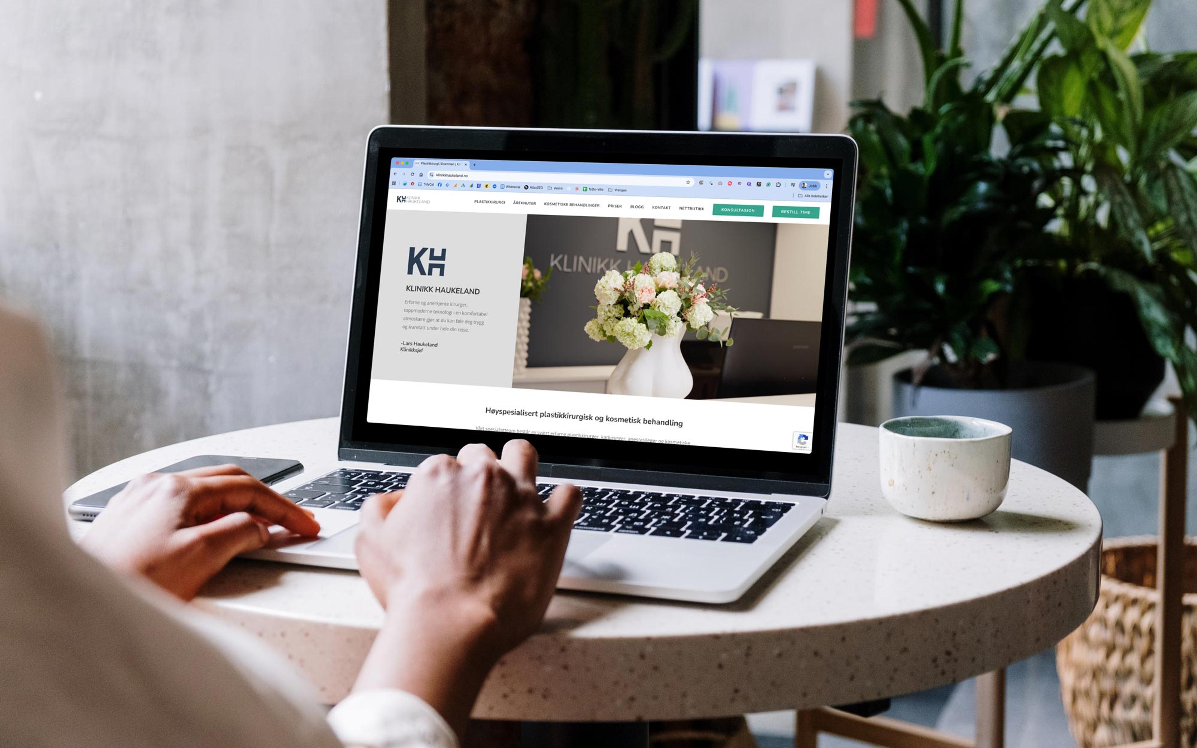Ny WordPress-nettside for Klinikk Haukeland med moderne design