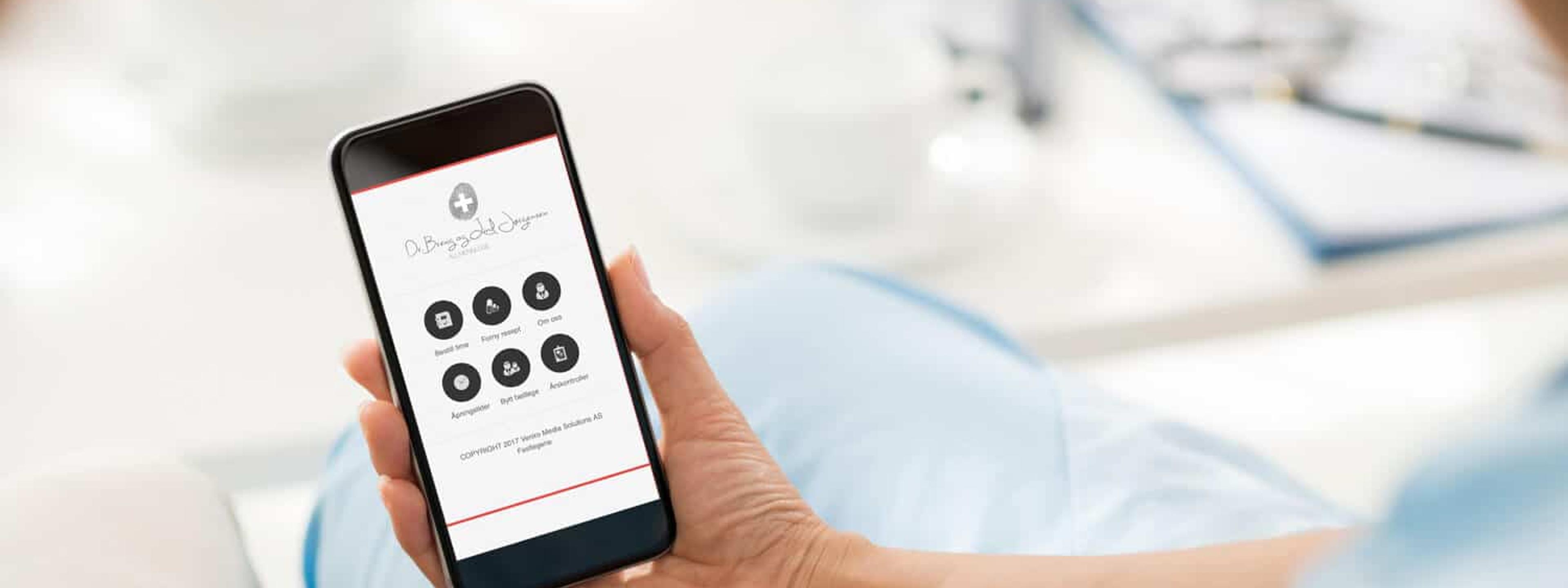 Oversikt over Fastlegene-appens funksjoner og grensesnitt