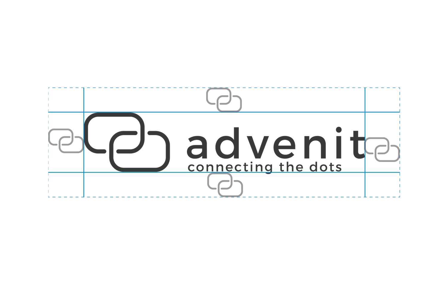 Advenit AS logo med sammenflettede bånd som symboliserer integrasjon