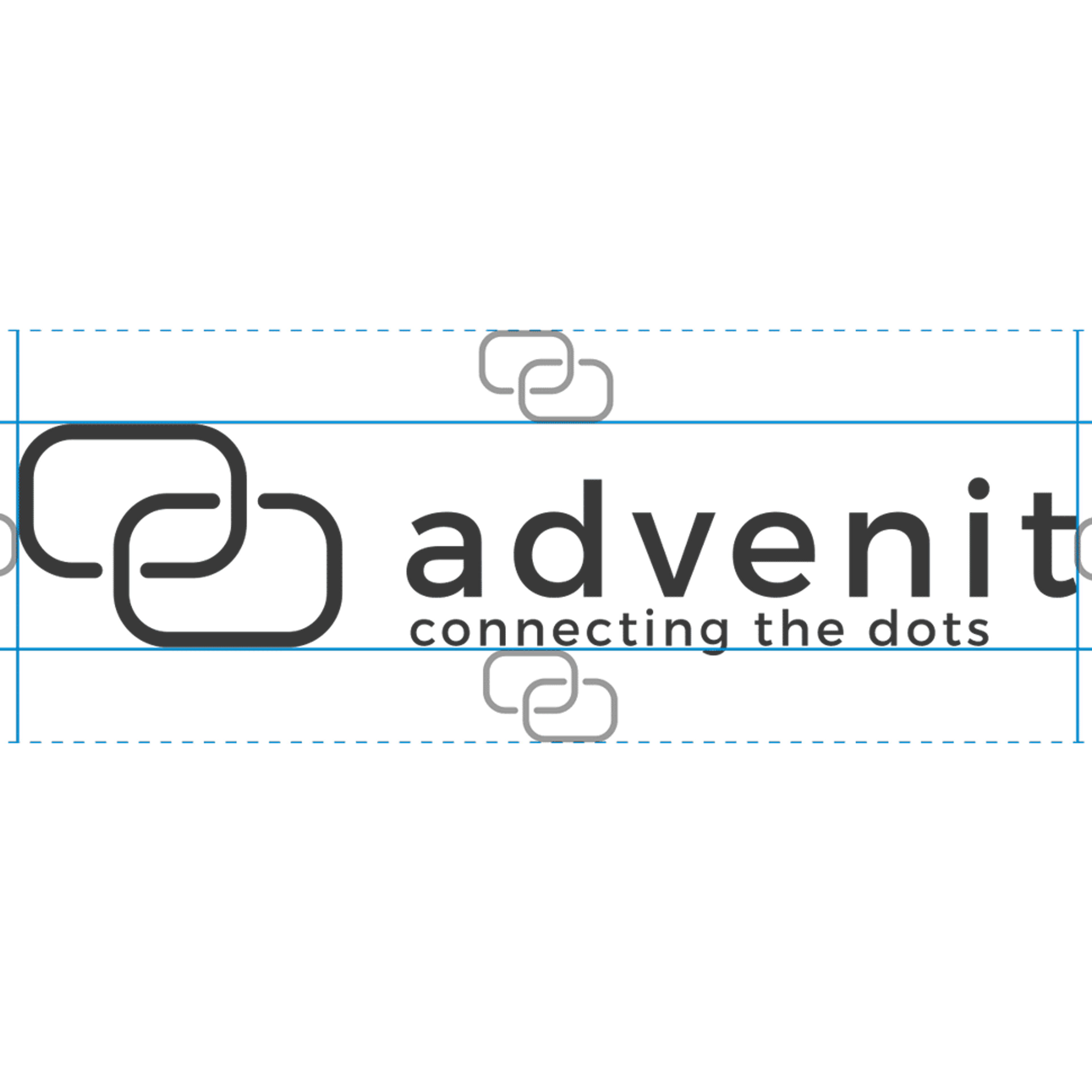 Advenit AS logo med sammenflettede bånd som symboliserer integrasjon