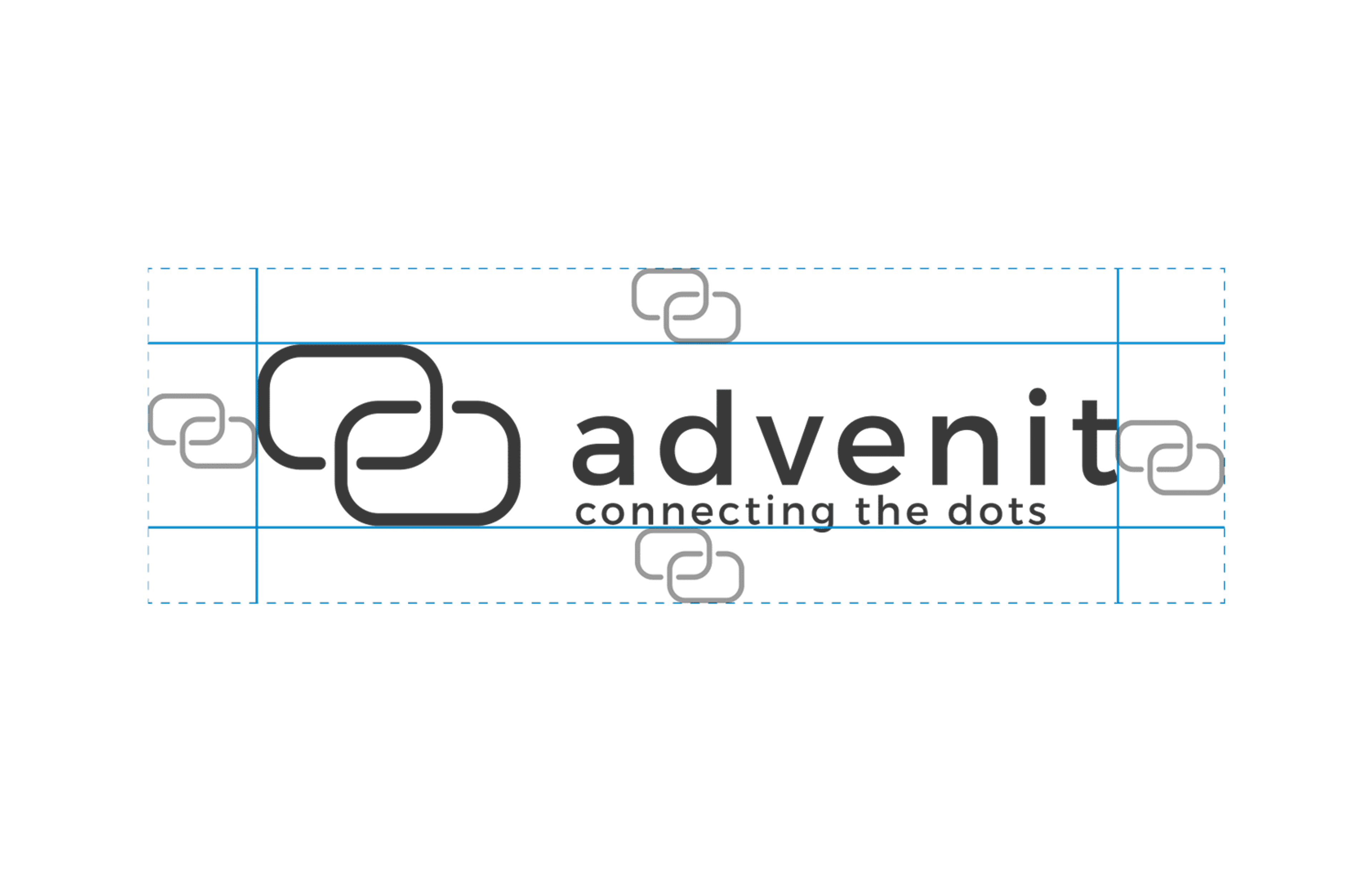Advenit AS logo med sammenflettede bånd som symboliserer integrasjon