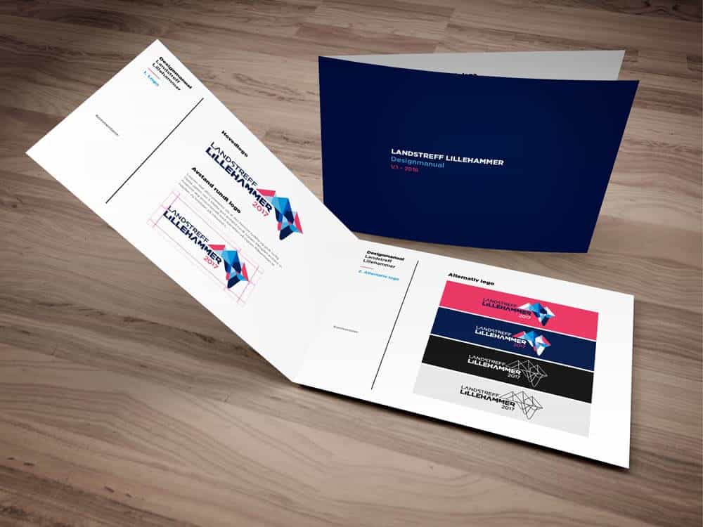Designmanual for Landstreff Lillehammer med logo og profil