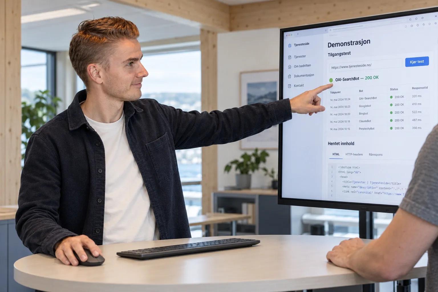 AI-synlighet bygger på bot-tilgang, tydelig sidestruktur og etterprøvbar informasjon.