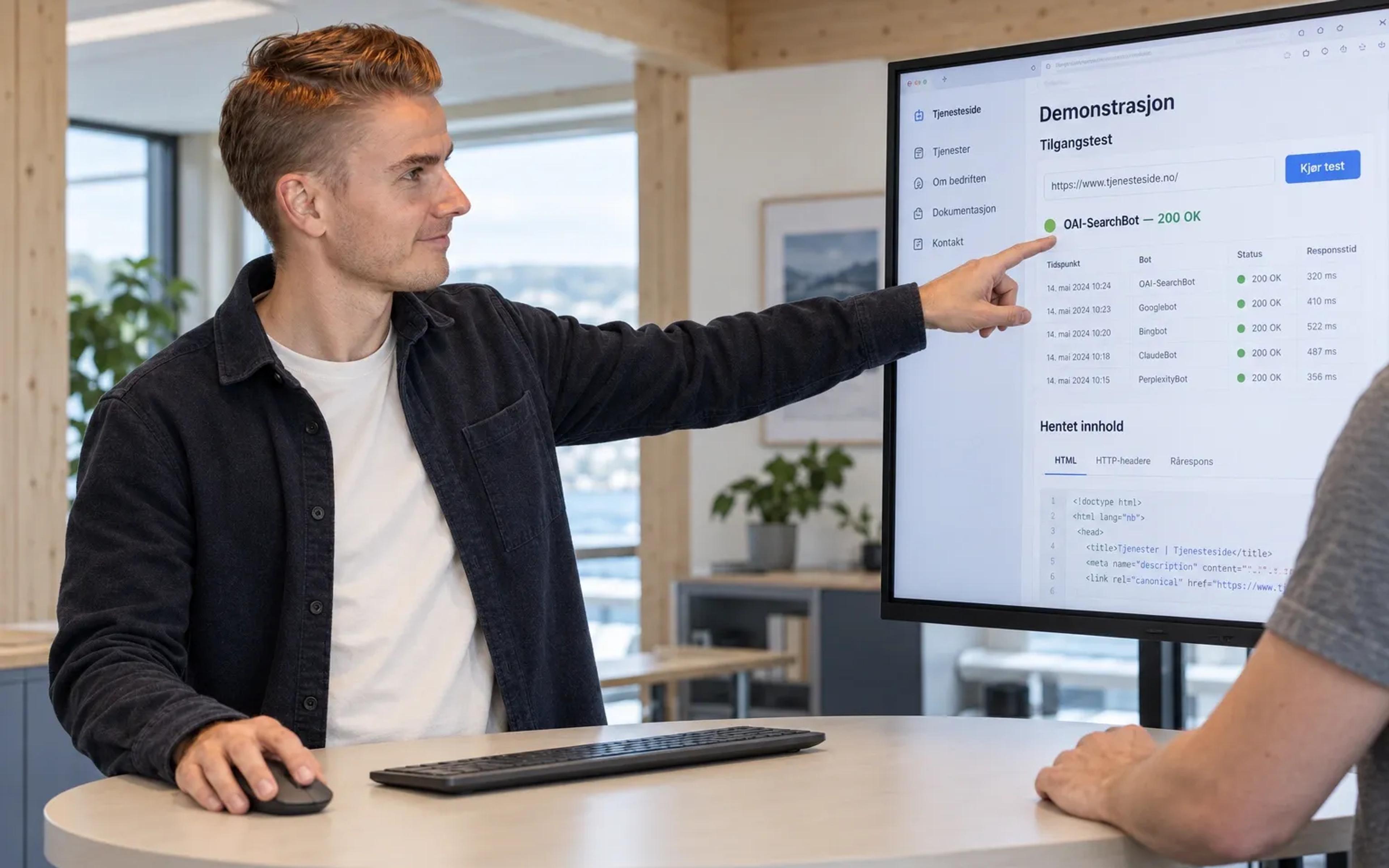 AI-synlighet bygger på bot-tilgang, tydelig sidestruktur og etterprøvbar informasjon.