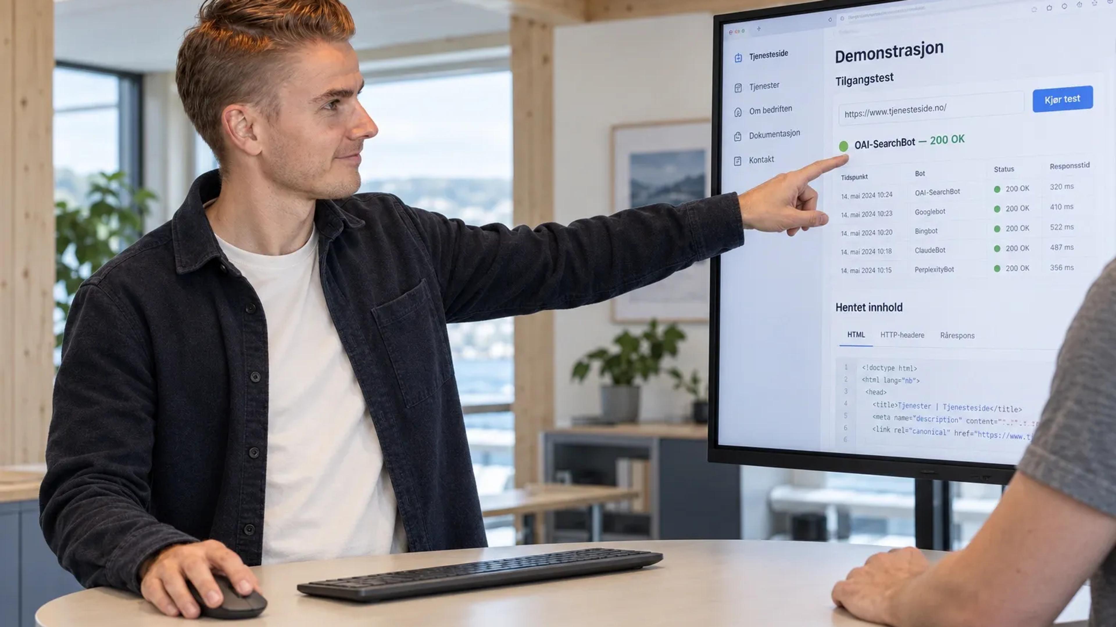 AI-synlighet bygger på bot-tilgang, tydelig sidestruktur og etterprøvbar informasjon.
