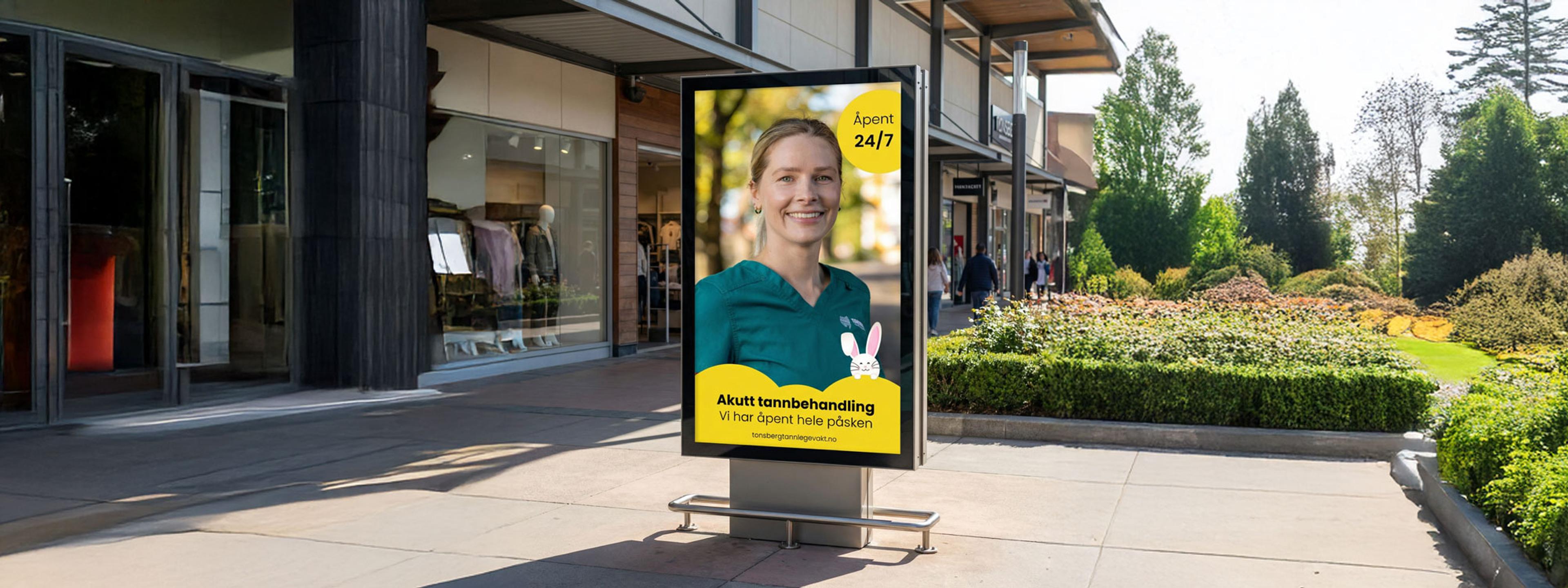 Påskekampanje for Tønsberg Tannlegevakt – digital annonsering