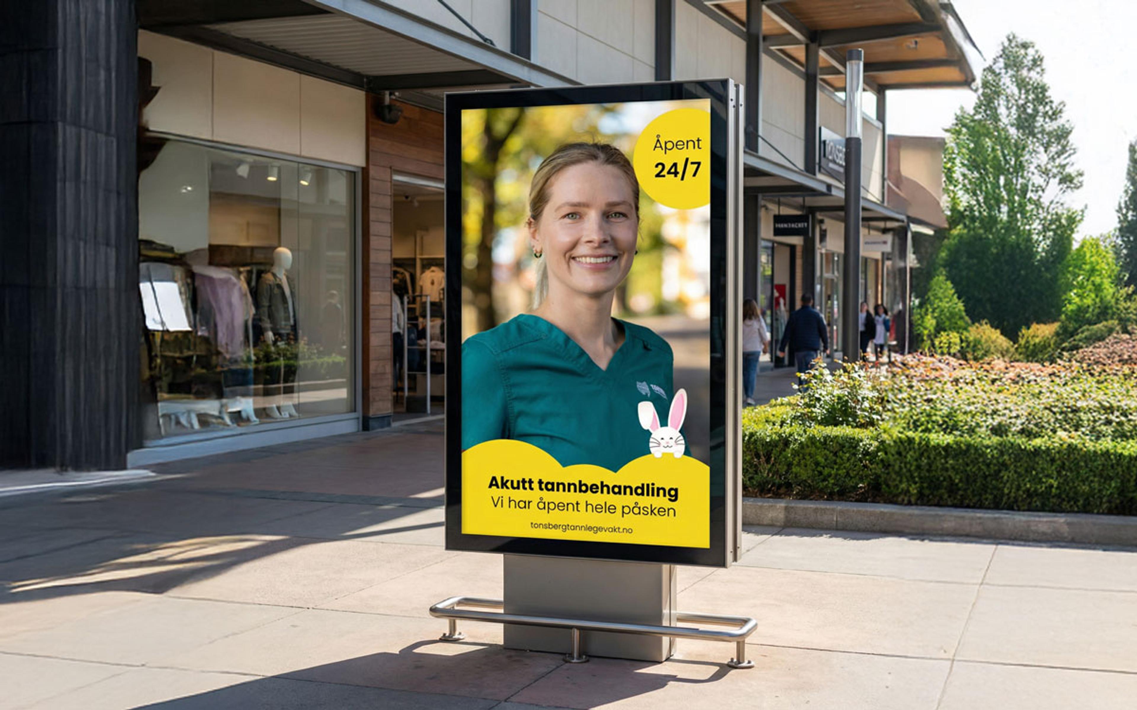 Påskekampanje for Tønsberg Tannlegevakt – digital annonsering