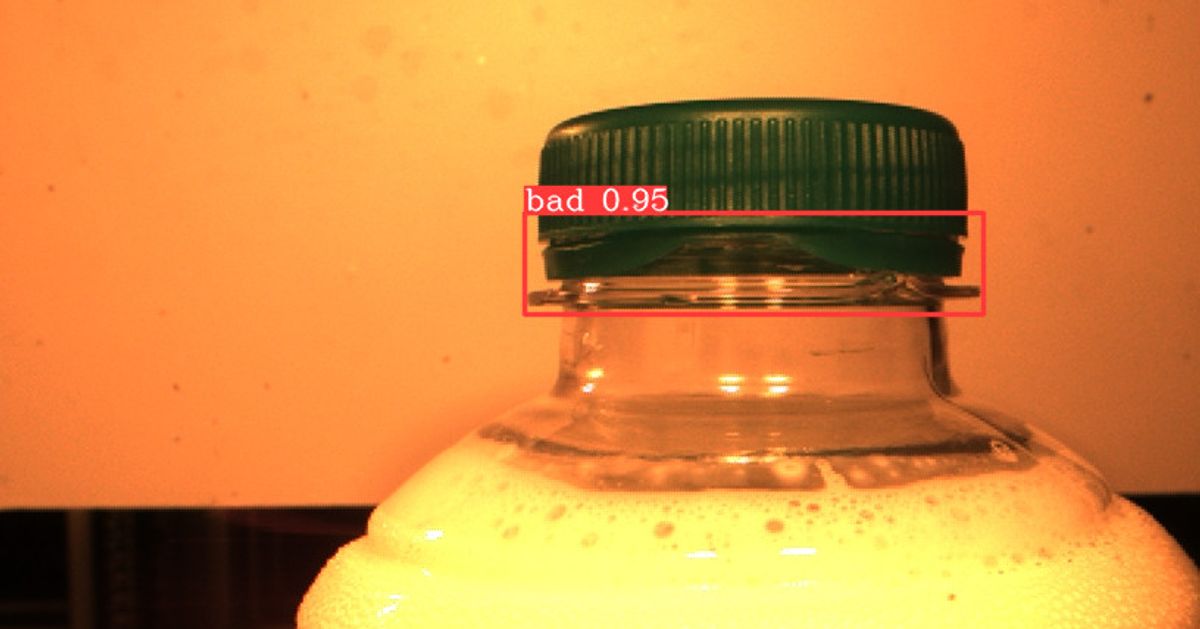 Protostar Vision Box – Part 3: Bottle cap defect detection
