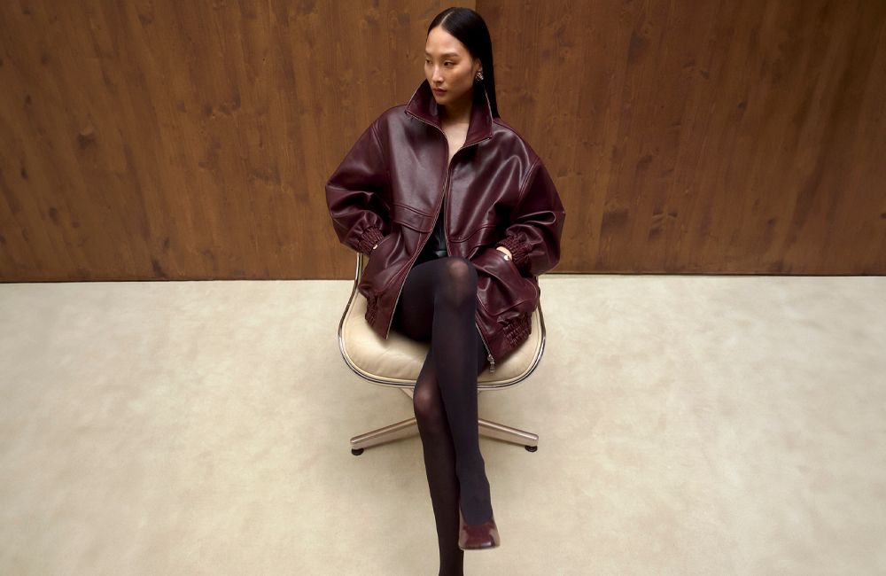 【関税込み】Nour Hammour ブラック Althea ベルト レザーコート Althea - Nour Hammour