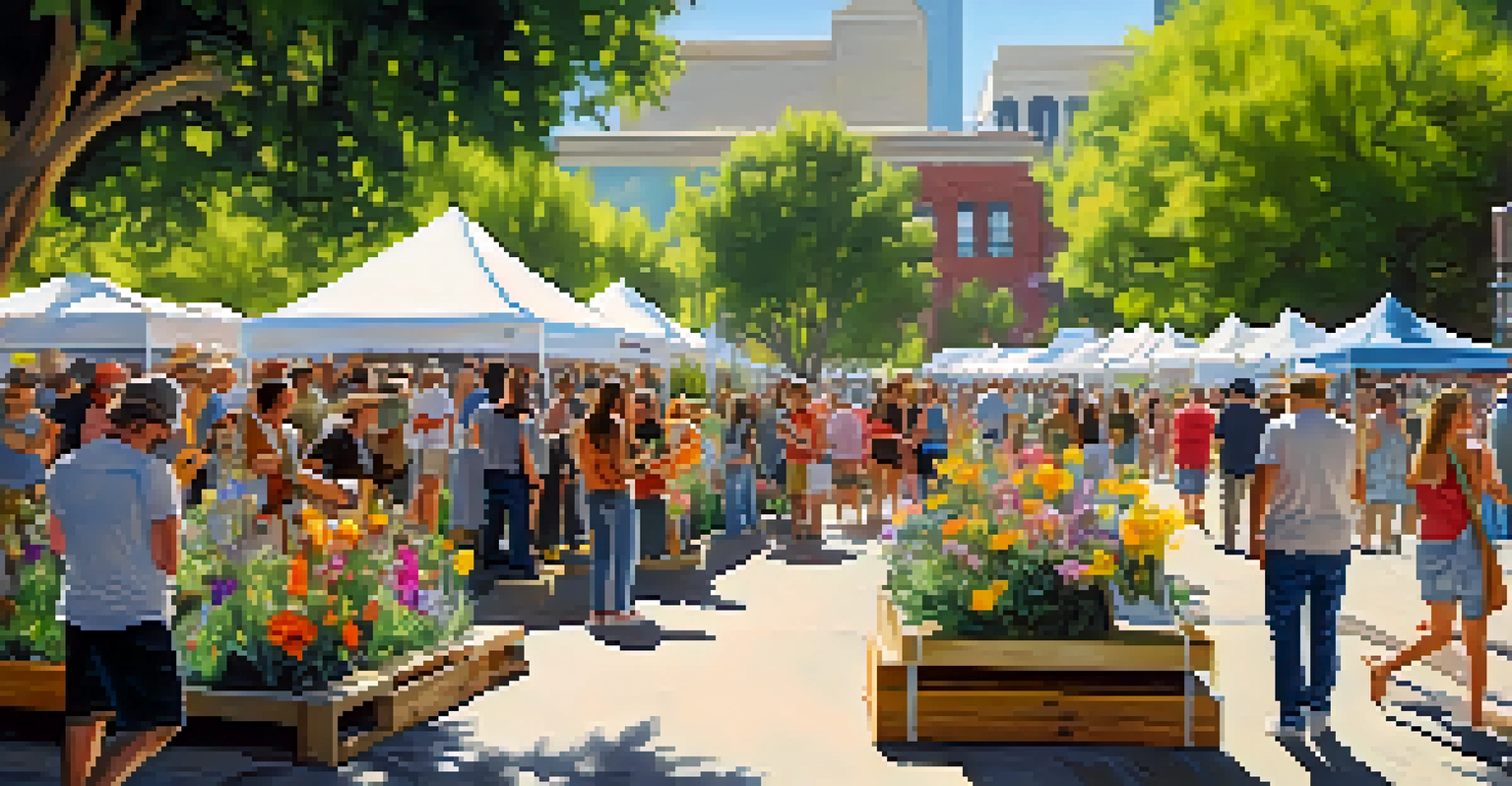 Visitors enjoying the Reno Artown Festival, surrounded by art installations and live performances in a lush outdoor setting.
