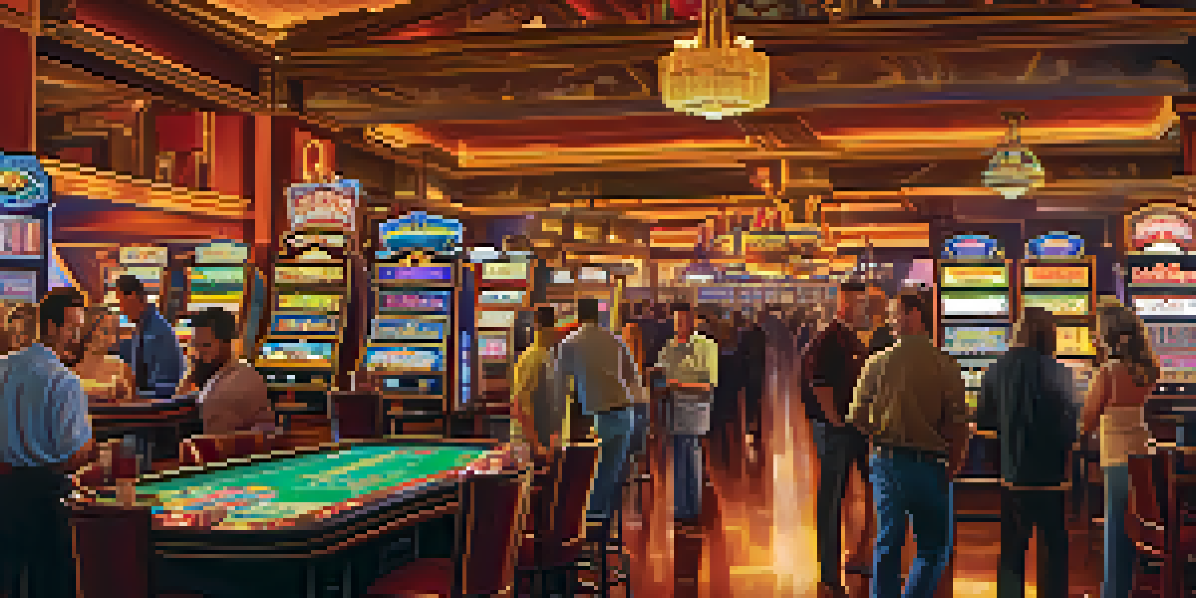 A lively casino floor in Reno with bright lights, gaming tables, and people enjoying themselves.