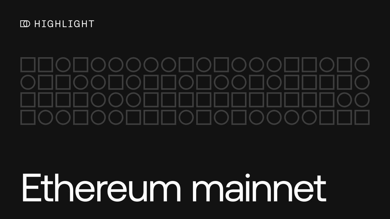 Ethereum mainnet header image