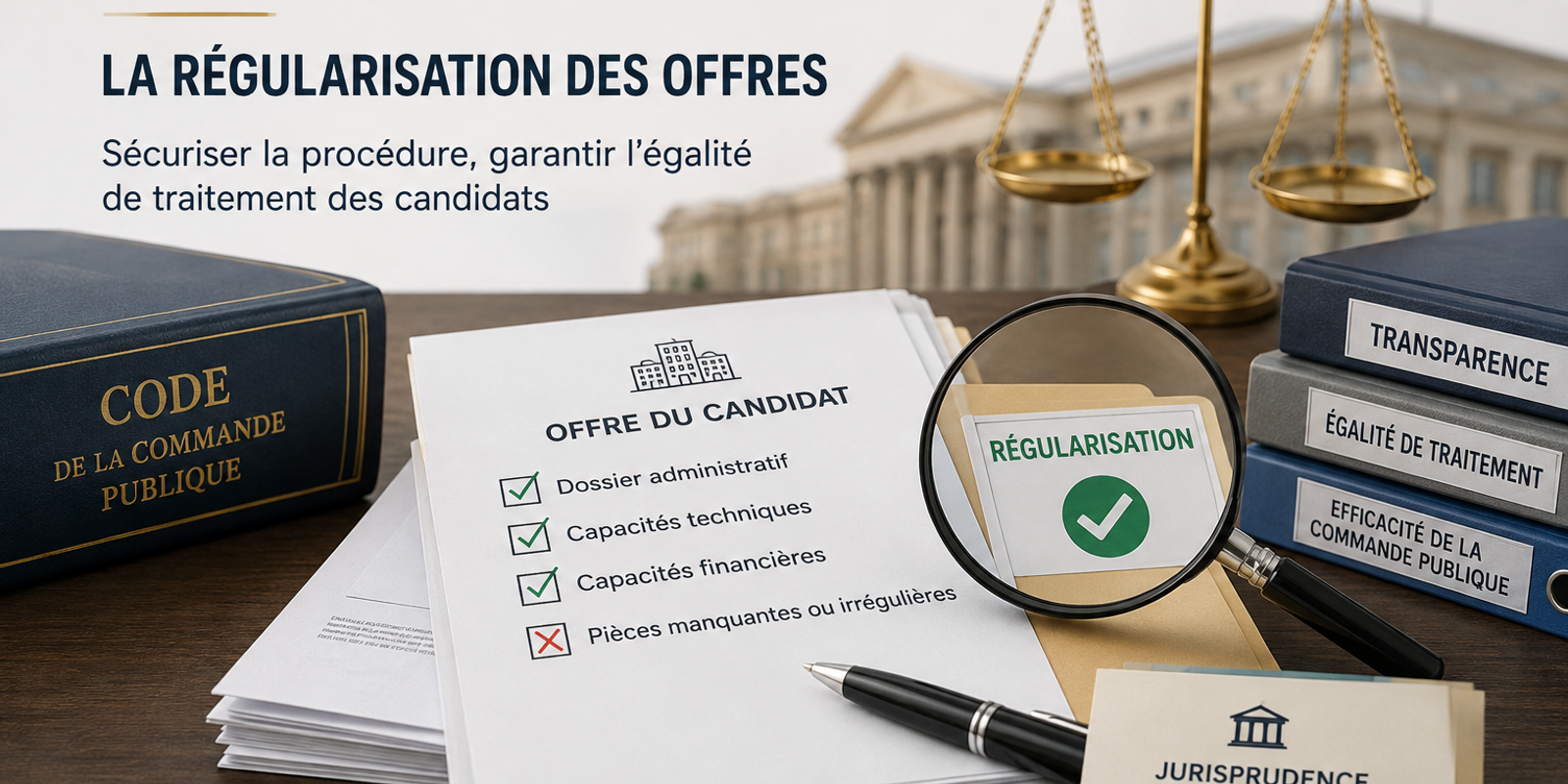 Régulariser une offre irrégulière en marché public : jusqu'où peut-on corriger sans « modifier des caractéristiques substantielles » ?
