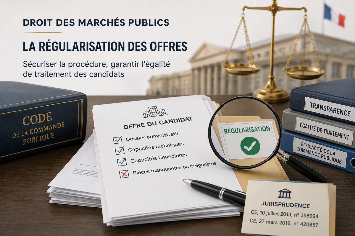 Régulariser une offre irrégulière en marché public : jusqu'où peut-on corriger sans « modifier des caractéristiques substantielles » ?