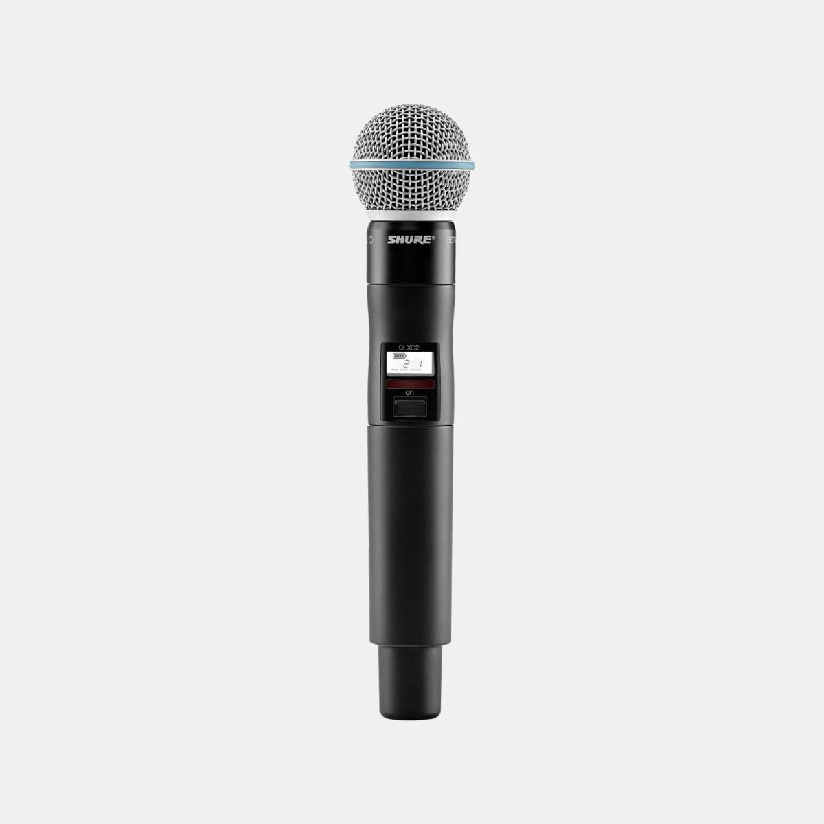 Shure QLXD2 trådlös handmikrofon med Beta 58A huvud