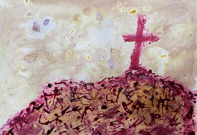 Paints and inks made from natural pigments from plants and rocks