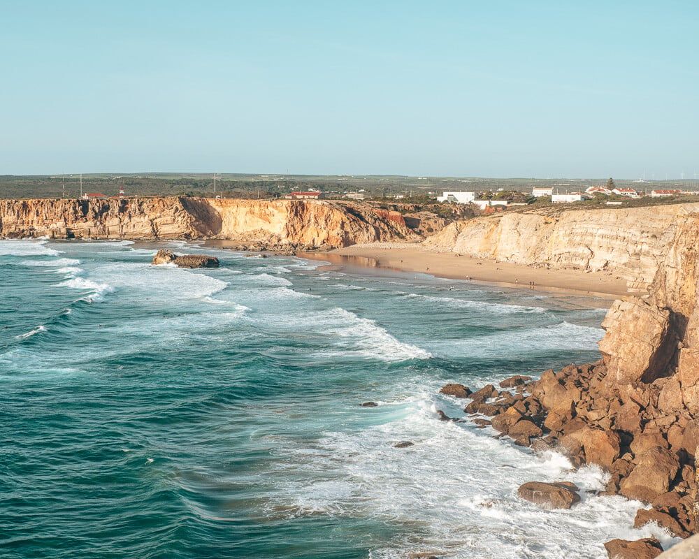 Praia do tonel beach in Sagres