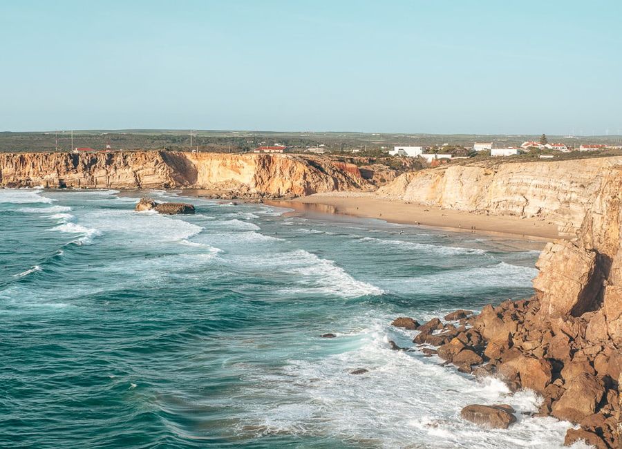 Praia do tonel beach in Sagres