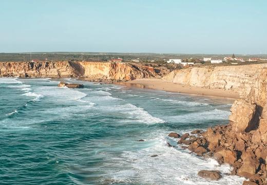Praia do tonel beach in Sagres