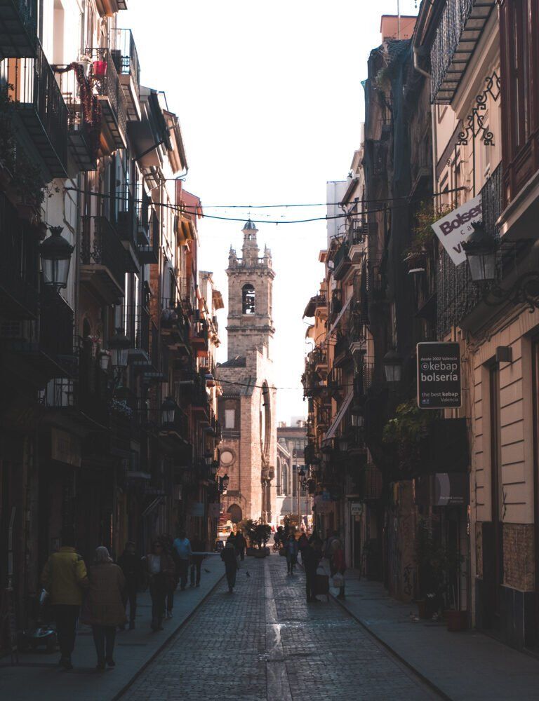 Little streets in Valencia