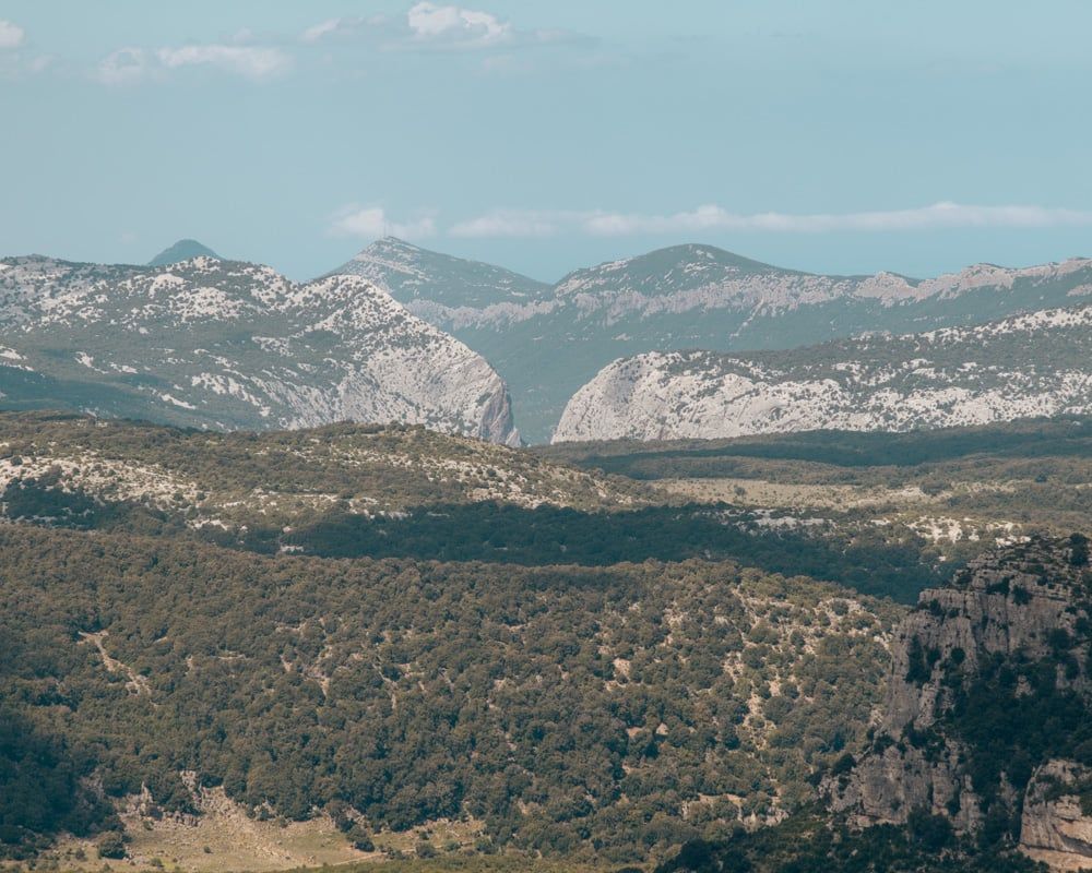 Uitzicht op de Gorropu-kloof vanaf Monte Santu Juvanne
