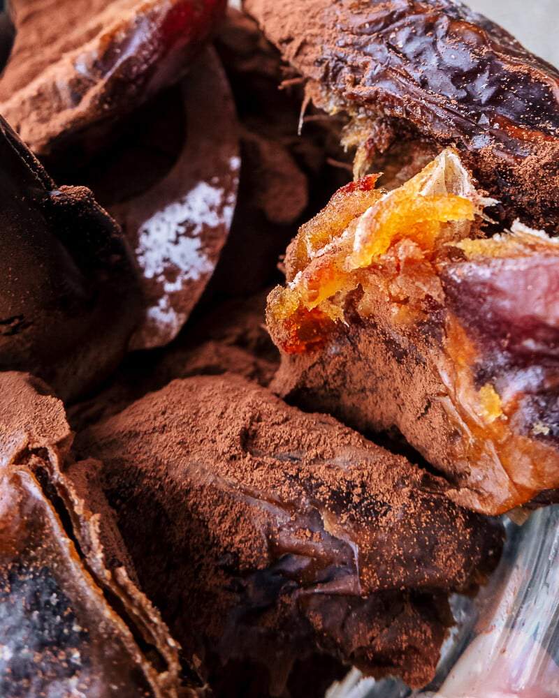 cacao hazelnoot dadelballetjes