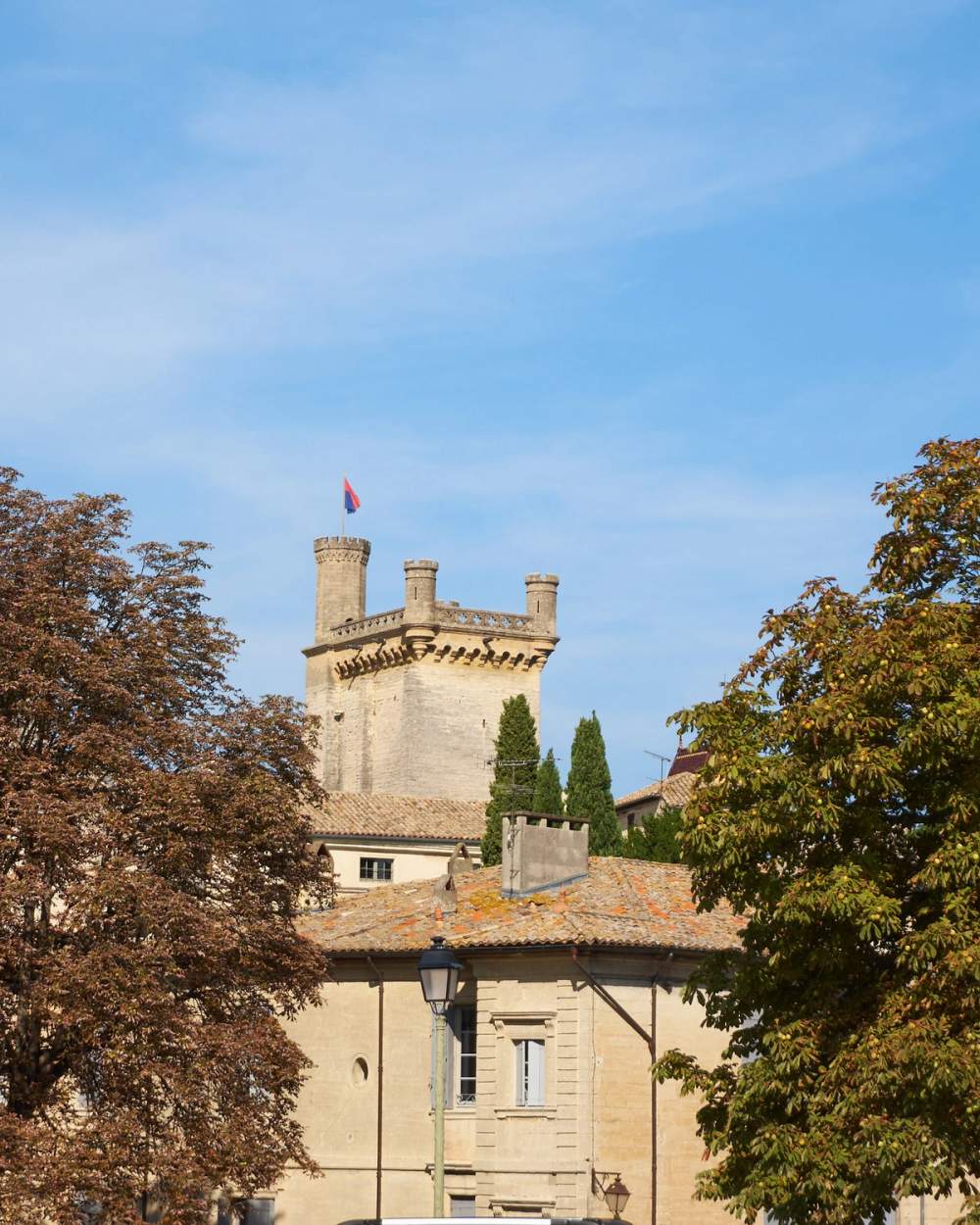 Uzès castle view