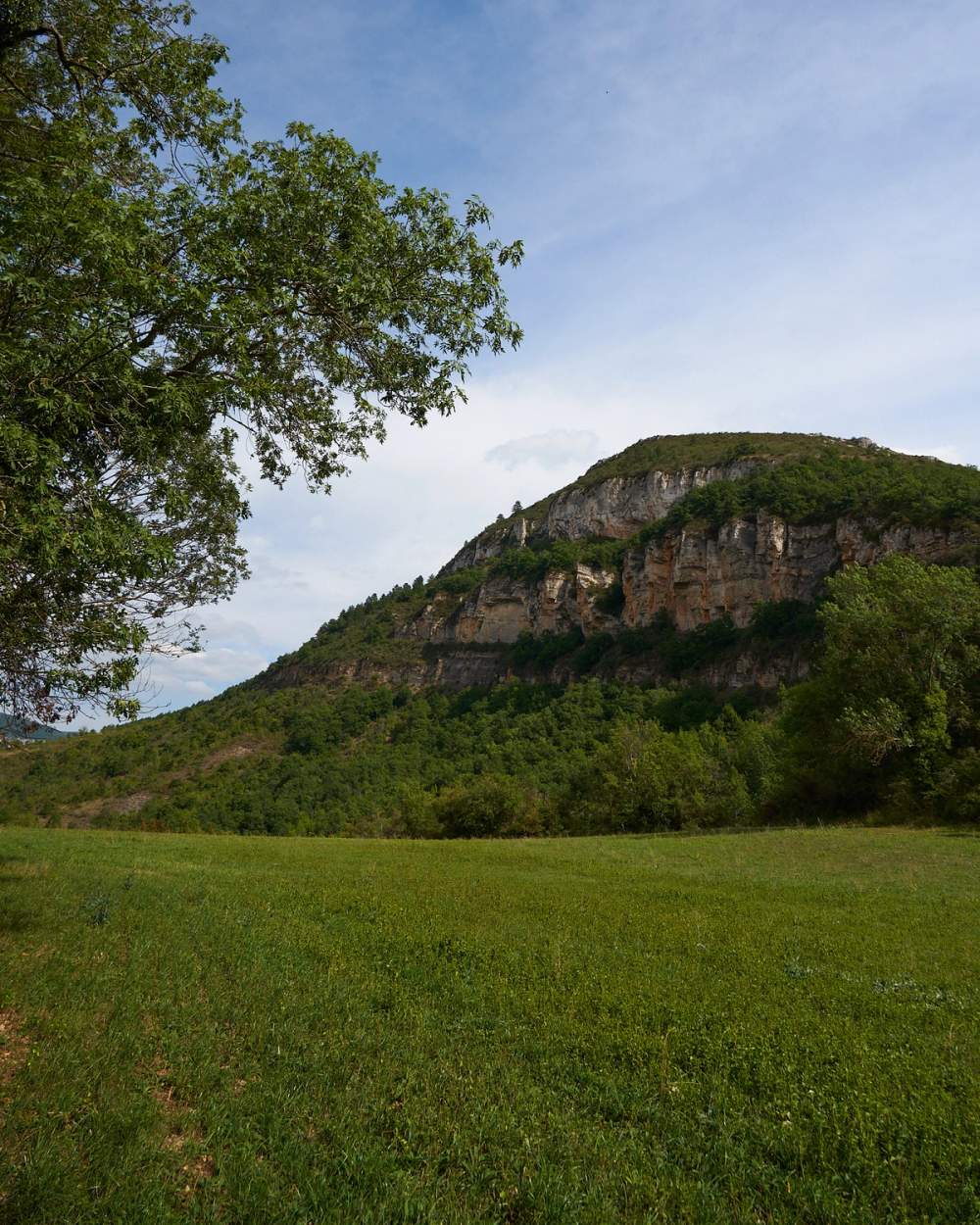 colline sur l'itinéraire