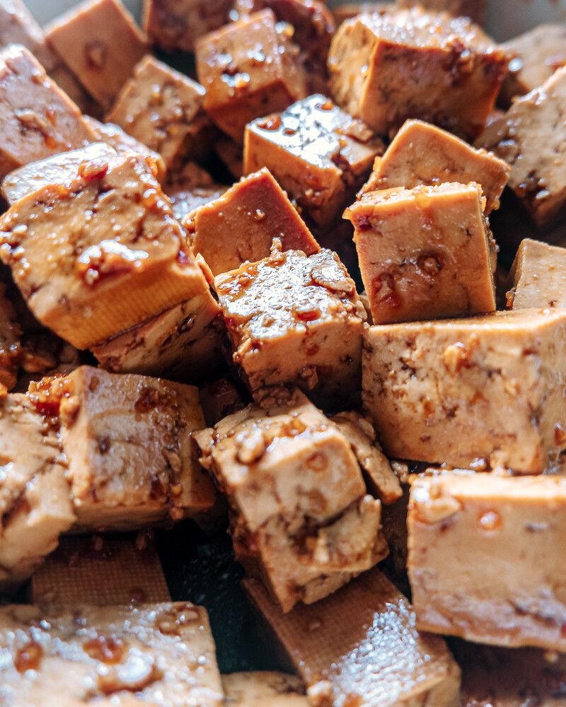 Tofu mariné
