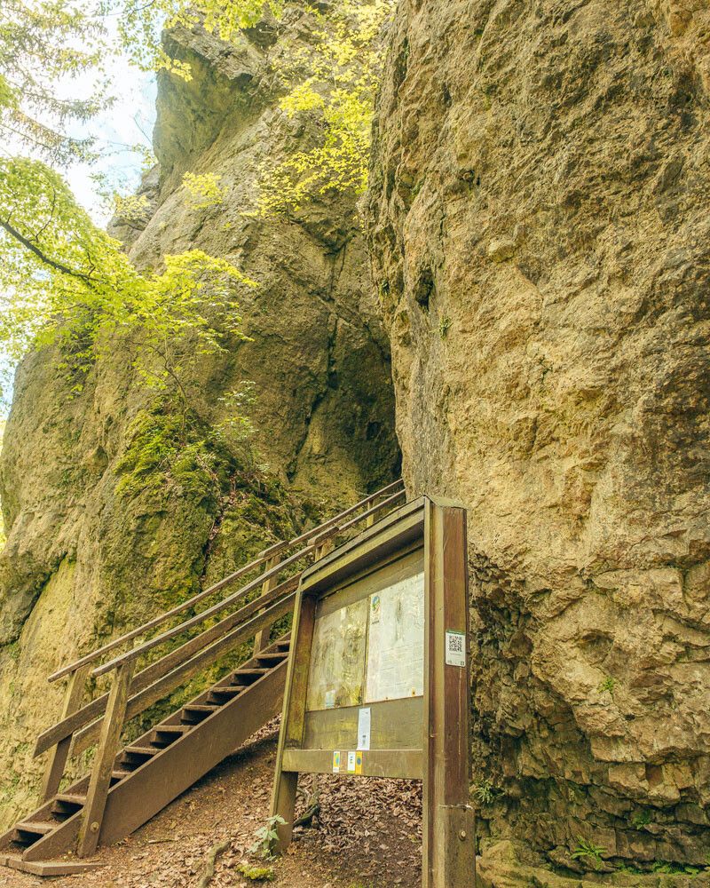 Buchenlochhöhle entrance